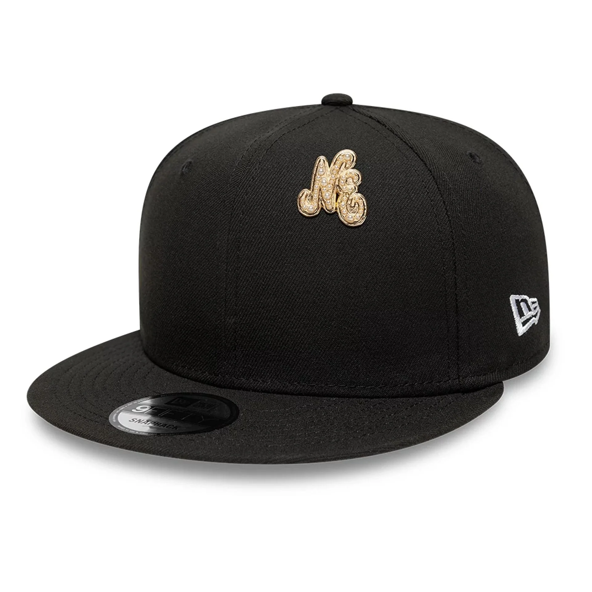 New Era Faux Pearl Gold Pin Badge - Image 2