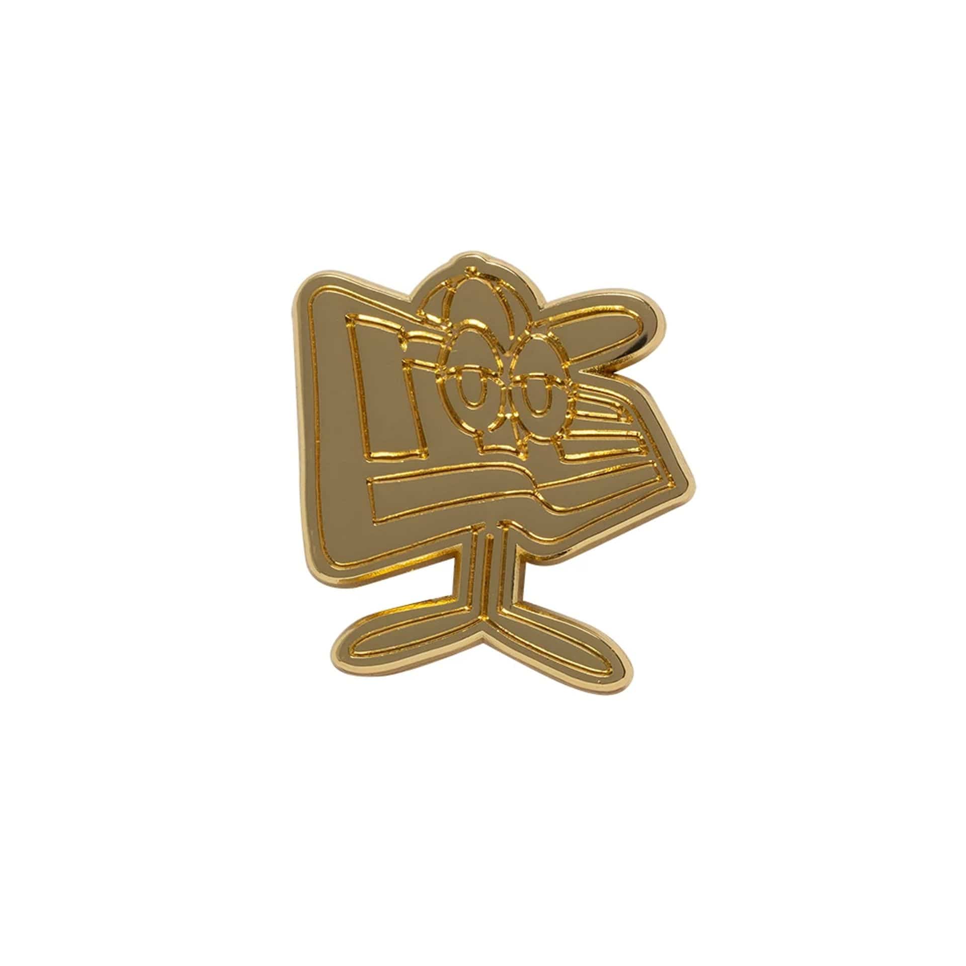 New Era Flag Character Gold Pin Badge