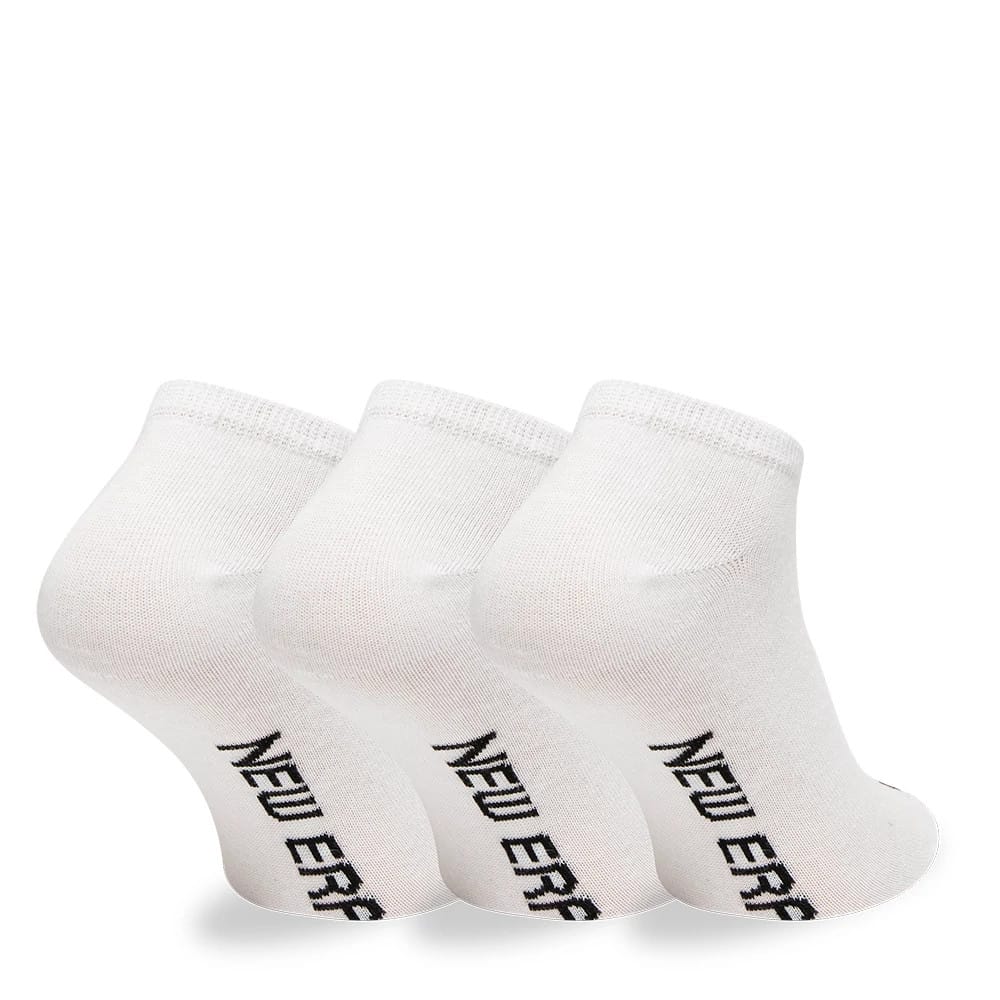 New Era Flag Sneaker 3 Pack White Socks - Image 3