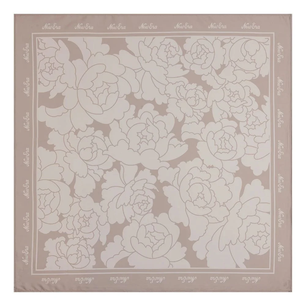 New Era Floral Satin Beige Bandana