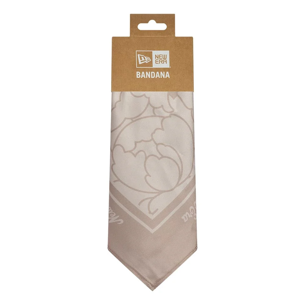 New Era Floral Satin Beige Bandana - Image 3