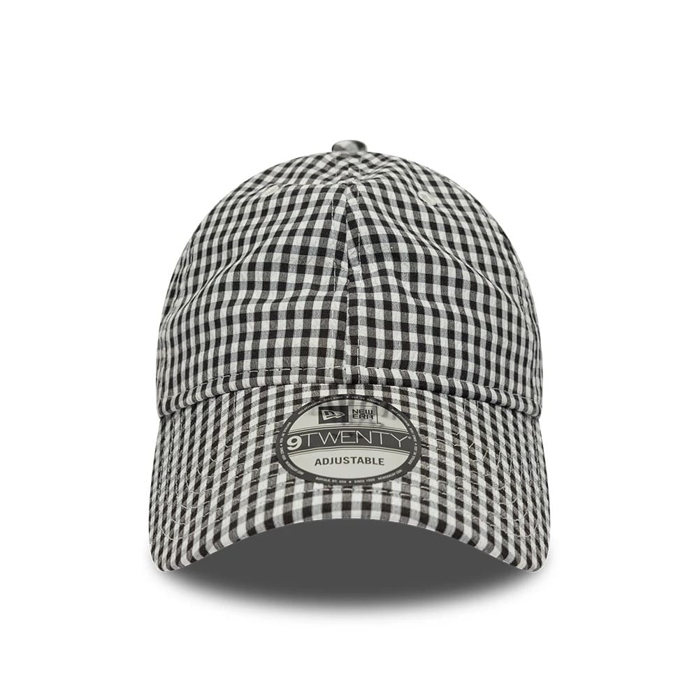 New Era Gingham Bowback Black 9TWENTY Adjustable Cap - Image 3