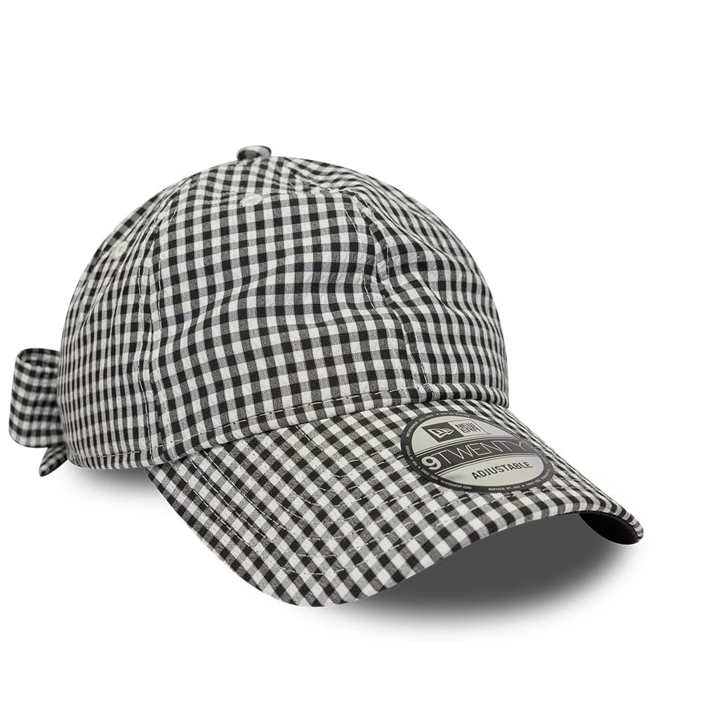 New Era Gingham Bowback Black 9TWENTY Adjustable Cap - Image 4