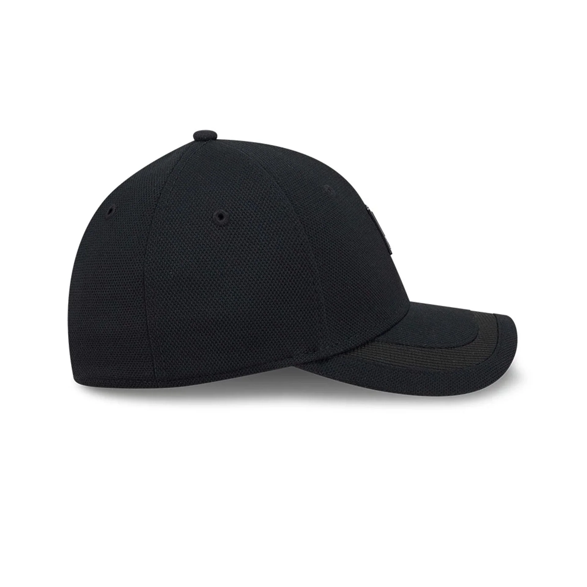 New Era Golf Rubber Patch Black 39THIRTY M-Crown Stretch Fit Cap - Image 7