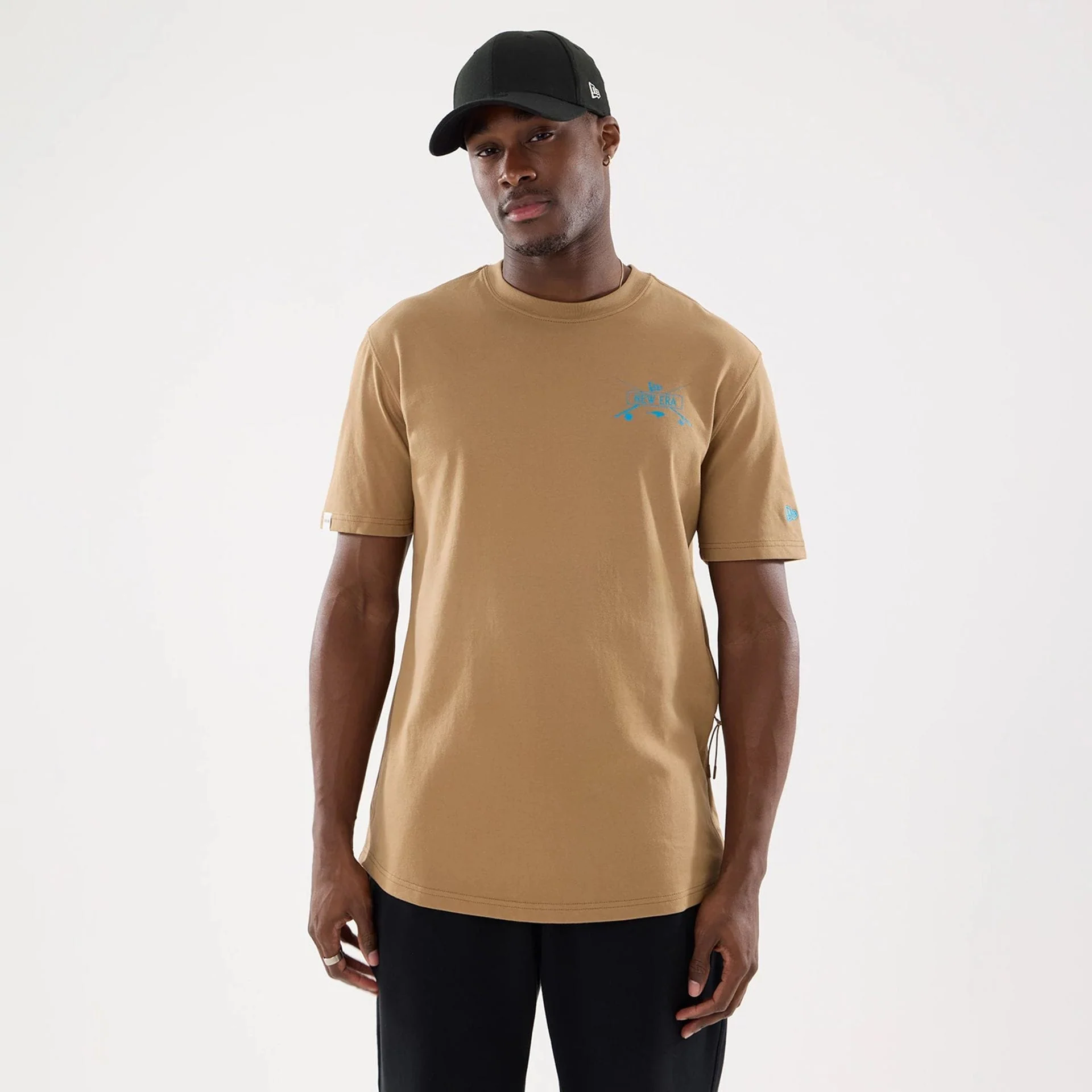 New Era Graphic Outdoor Fishing Beige T-Shirt