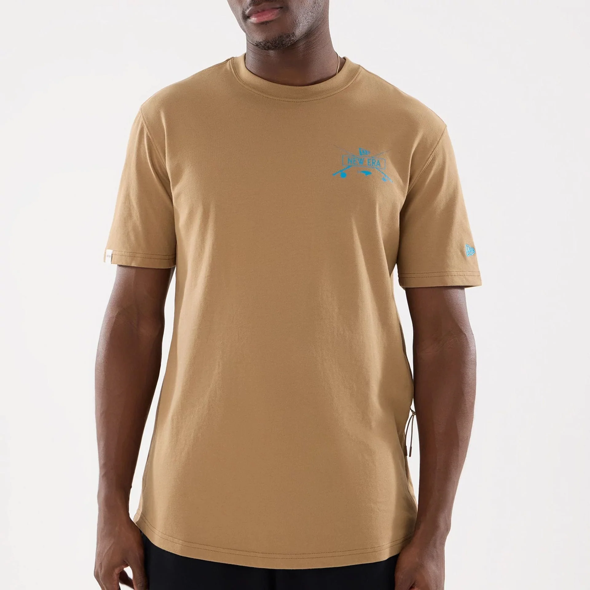 New Era Graphic Outdoor Fishing Beige T-Shirt - Image 5