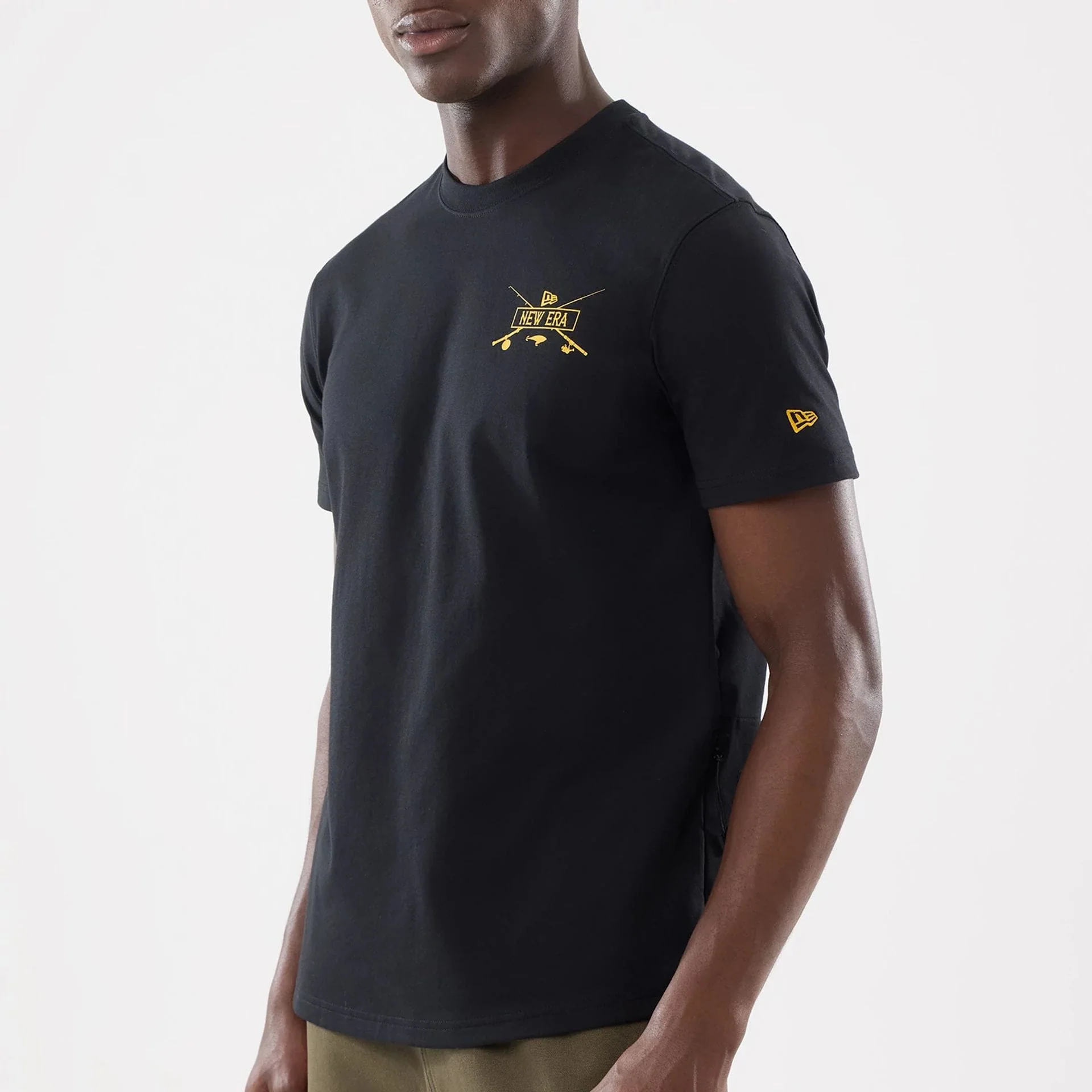 New Era Graphic Outdoor Fishing Black T-Shirt - Image 7