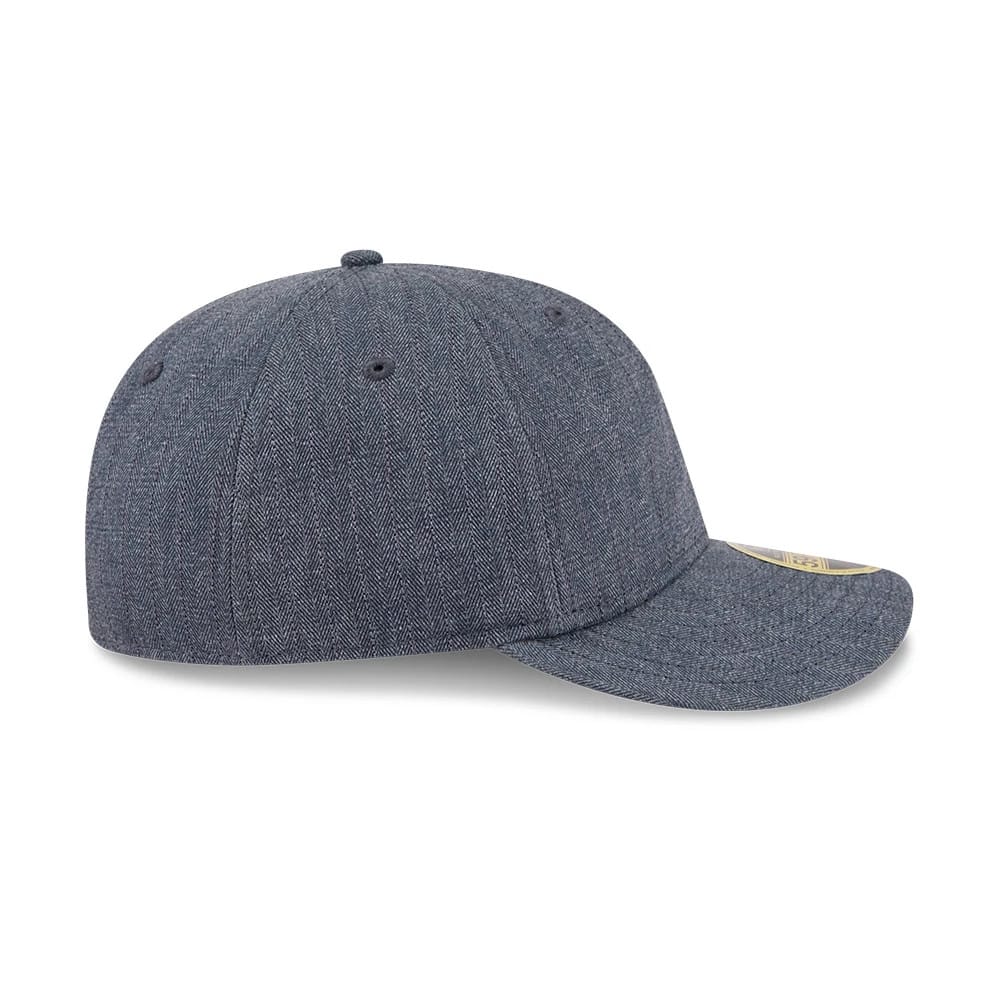New Era Herringbone Navy Retro Crown 59FIFTY Fitted Cap - Image 6
