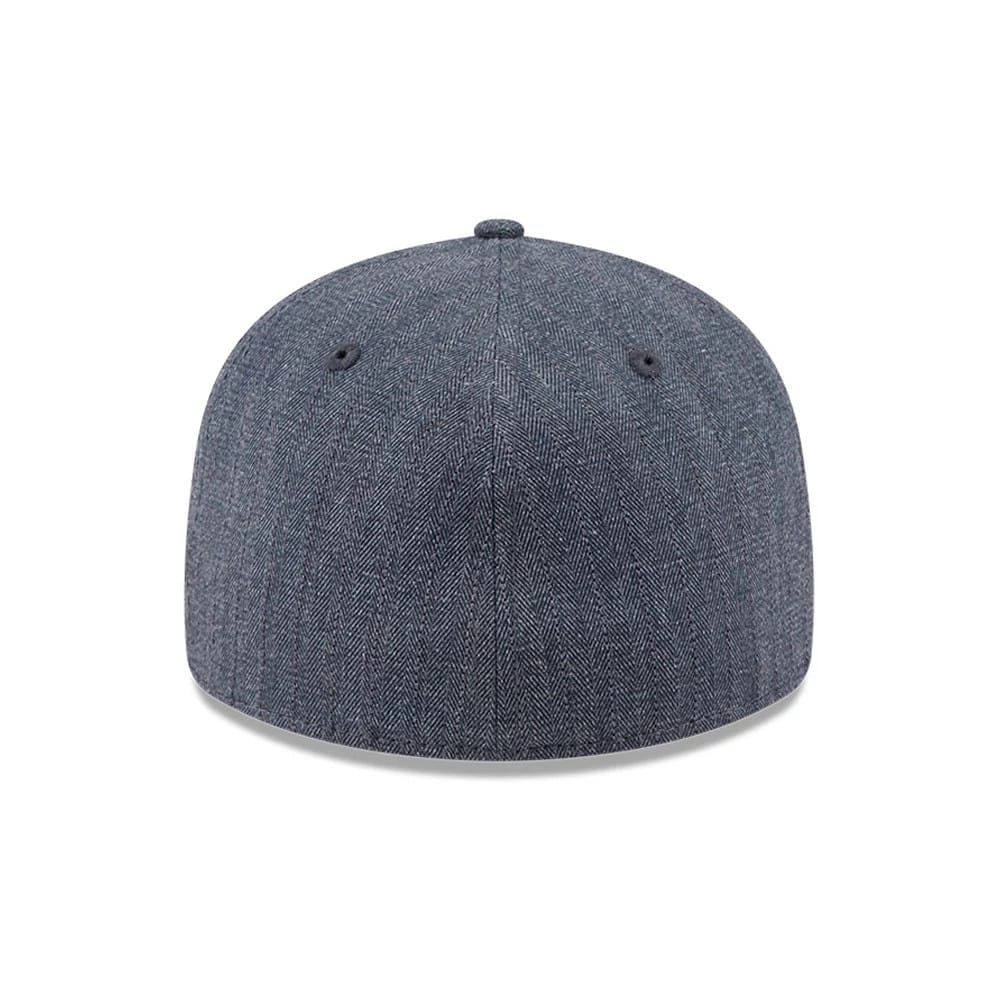 New Era Herringbone Navy Retro Crown 59FIFTY Fitted Cap - Image 7