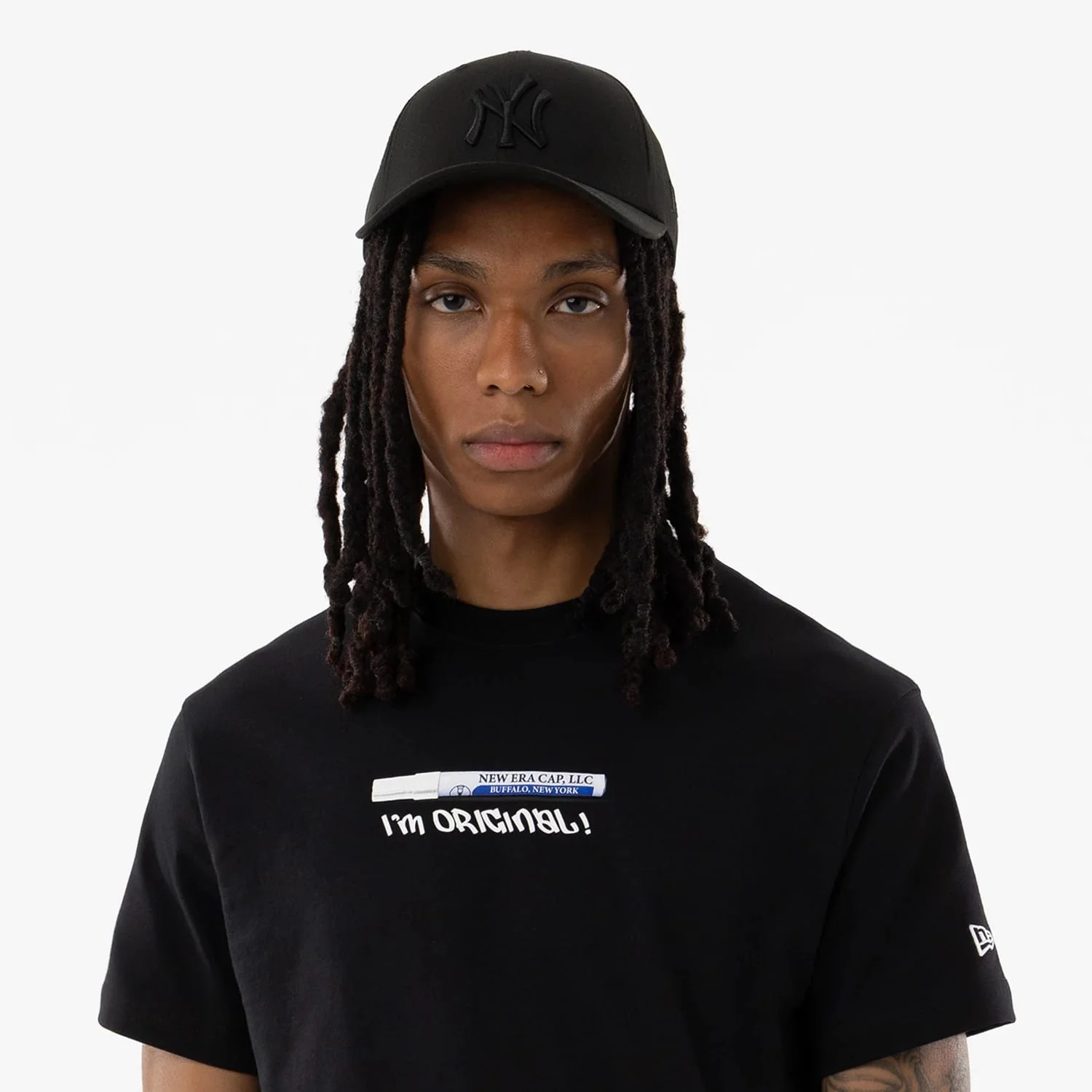 New Era I Am Original Black T-Shirt - Image 6