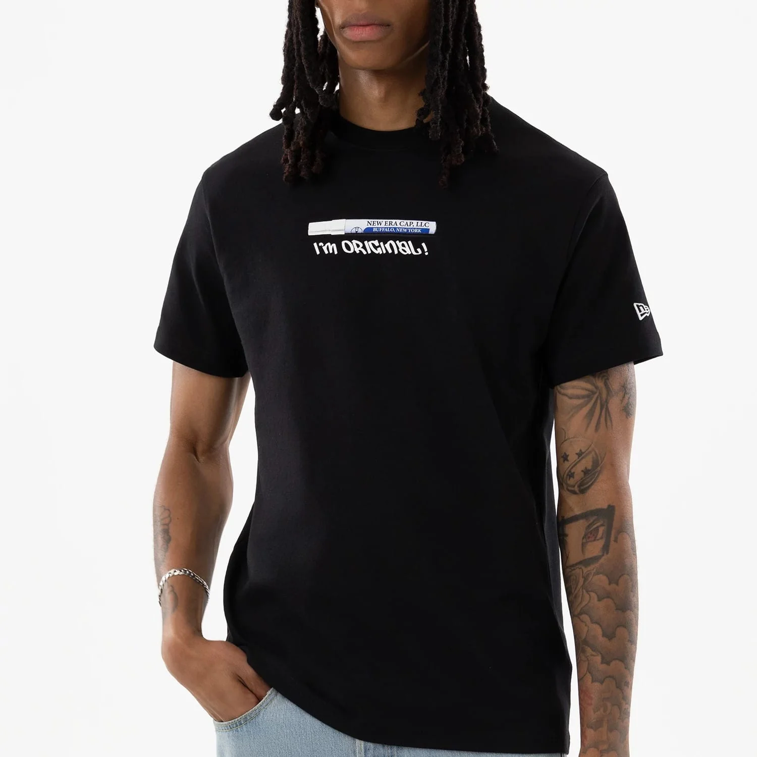 New Era I Am Original Black T-Shirt - Image 7