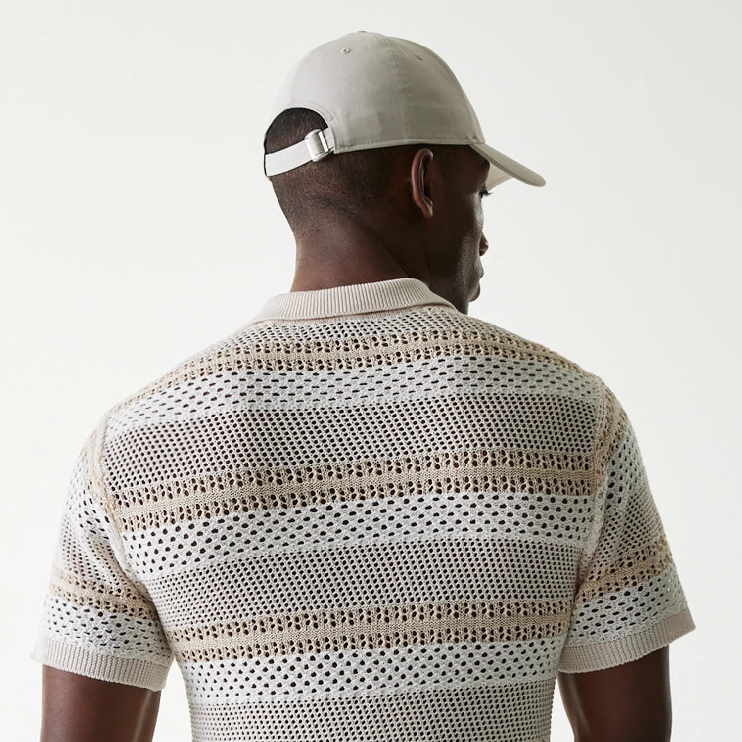 New Era Japan Mesh White Polo T-Shirt - Image 5