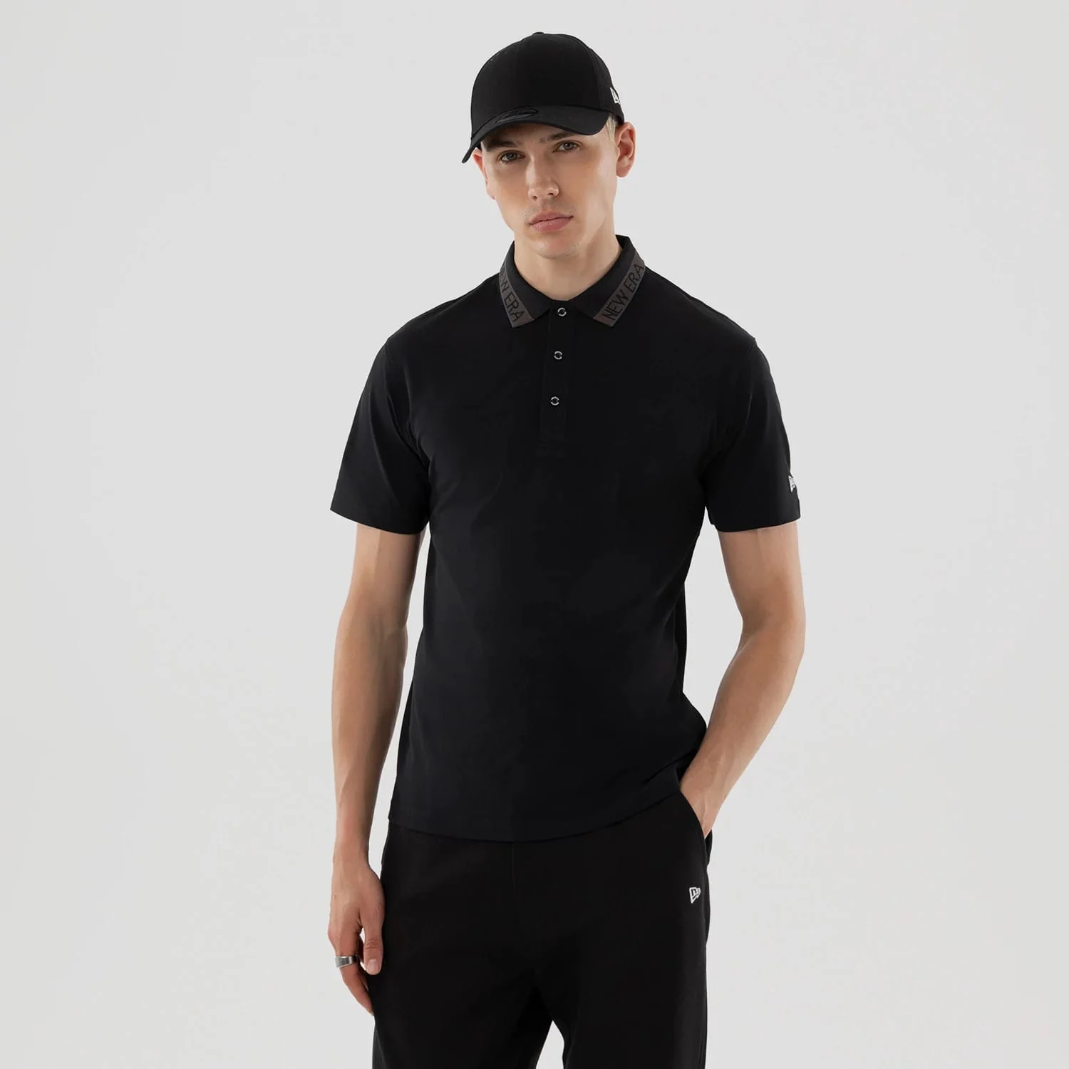 New Era Kanoko Black Polo T-Shirt