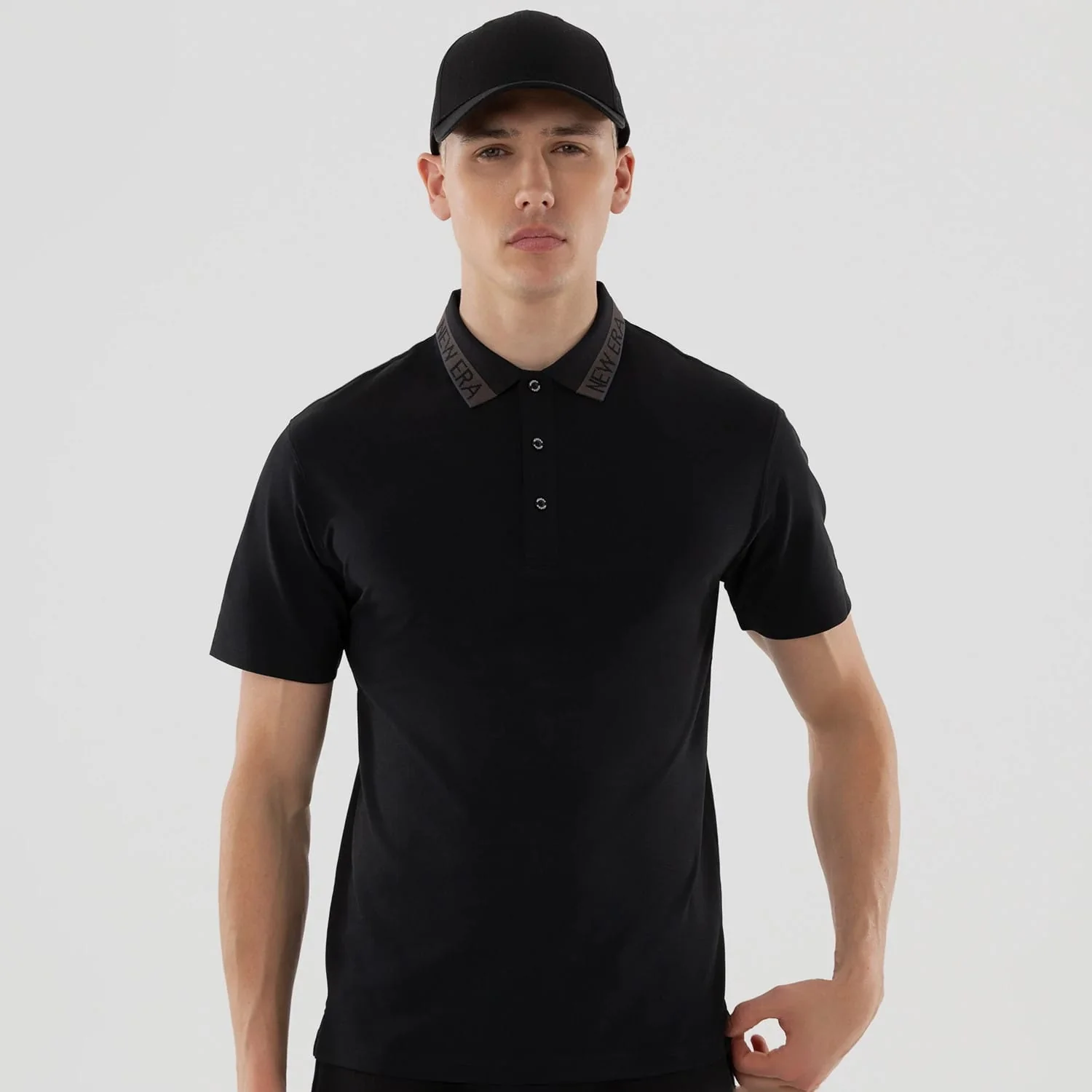 New Era Kanoko Black Polo T-Shirt - Image 3