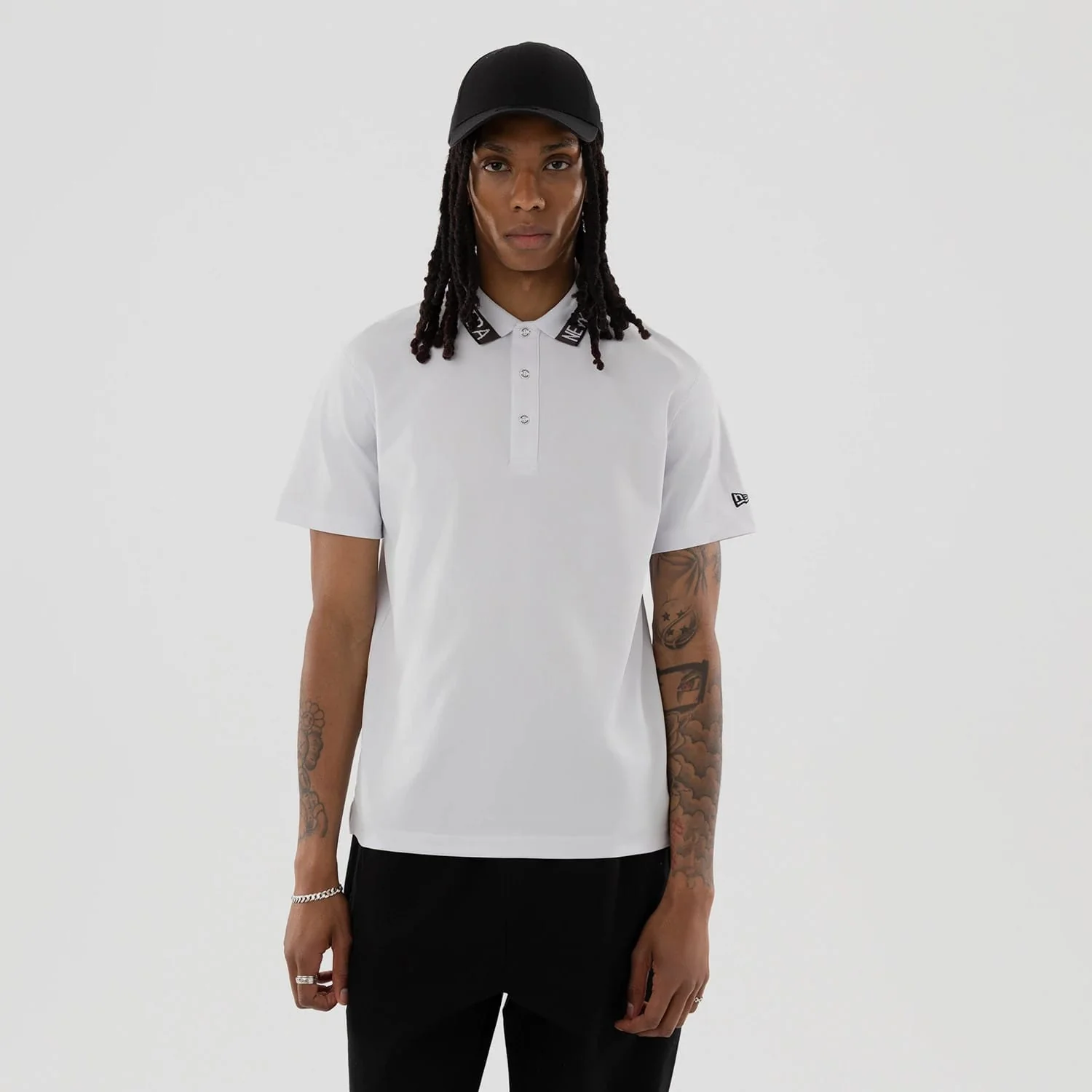 New Era Kanoko White Polo T-Shirt
