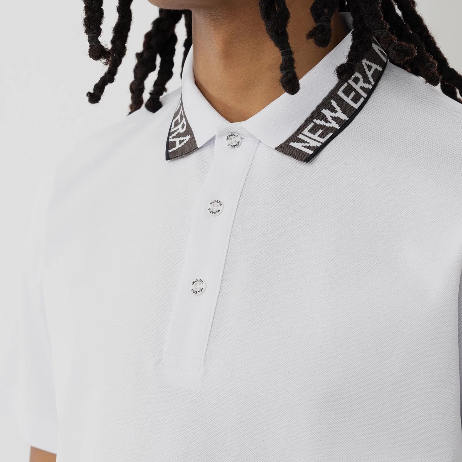 New Era Kanoko White Polo T-Shirt - Image 3