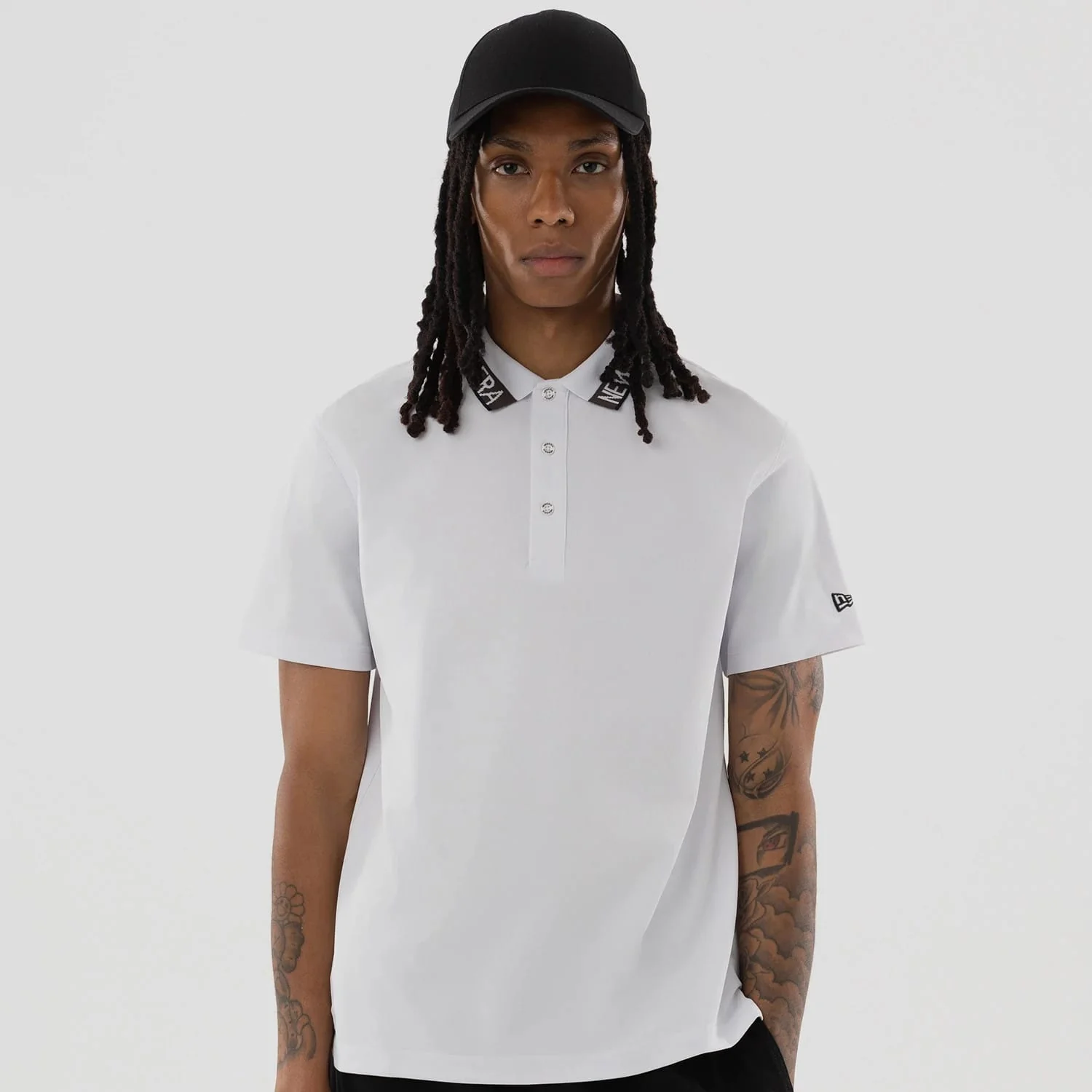 New Era Kanoko White Polo T-Shirt - Image 4