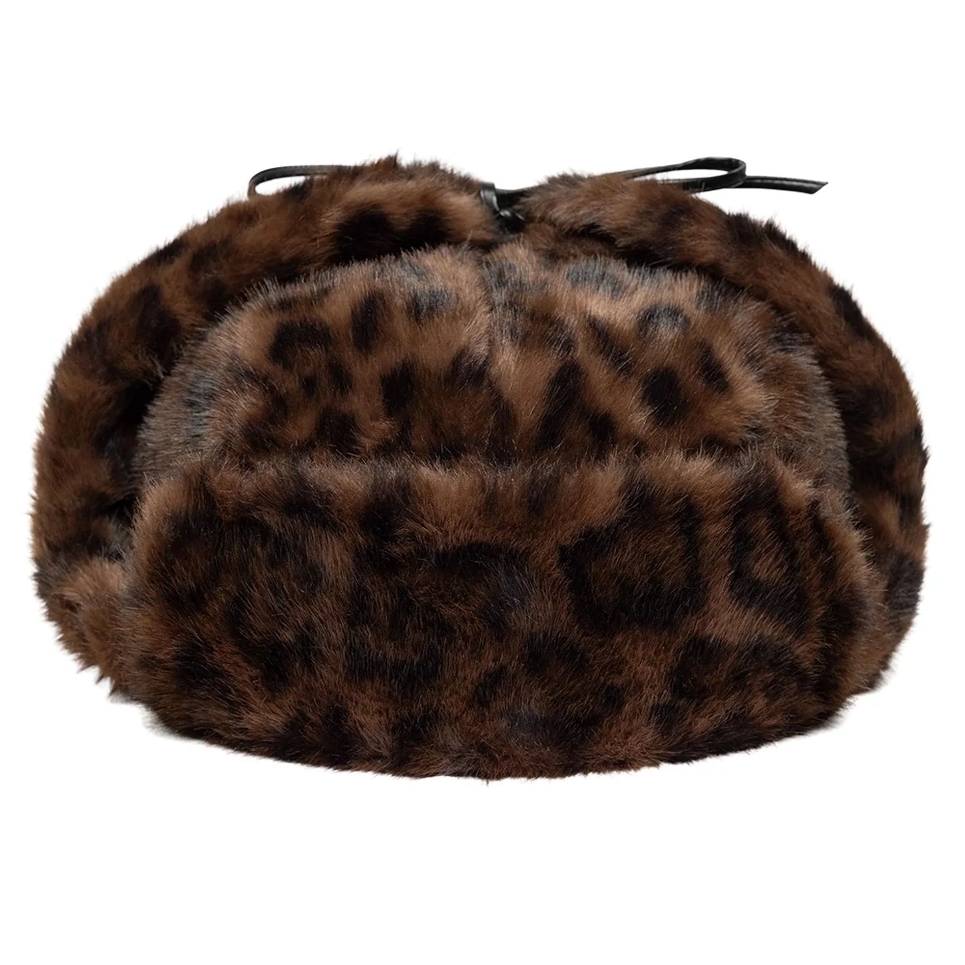 New Era Leopard Brown Trapper Hat - Image 3