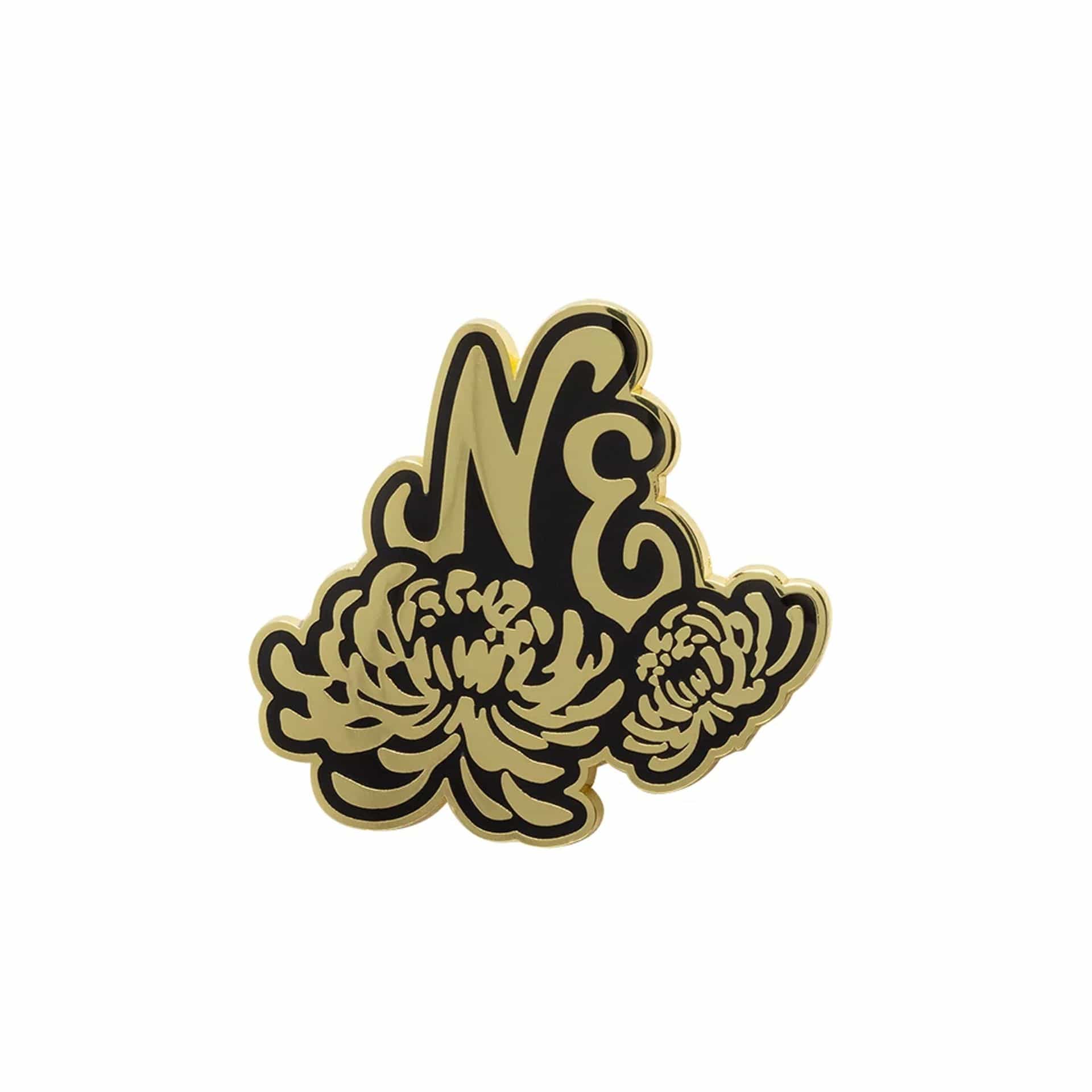 New Era Lunar New Year Floral Gold Pin Badge