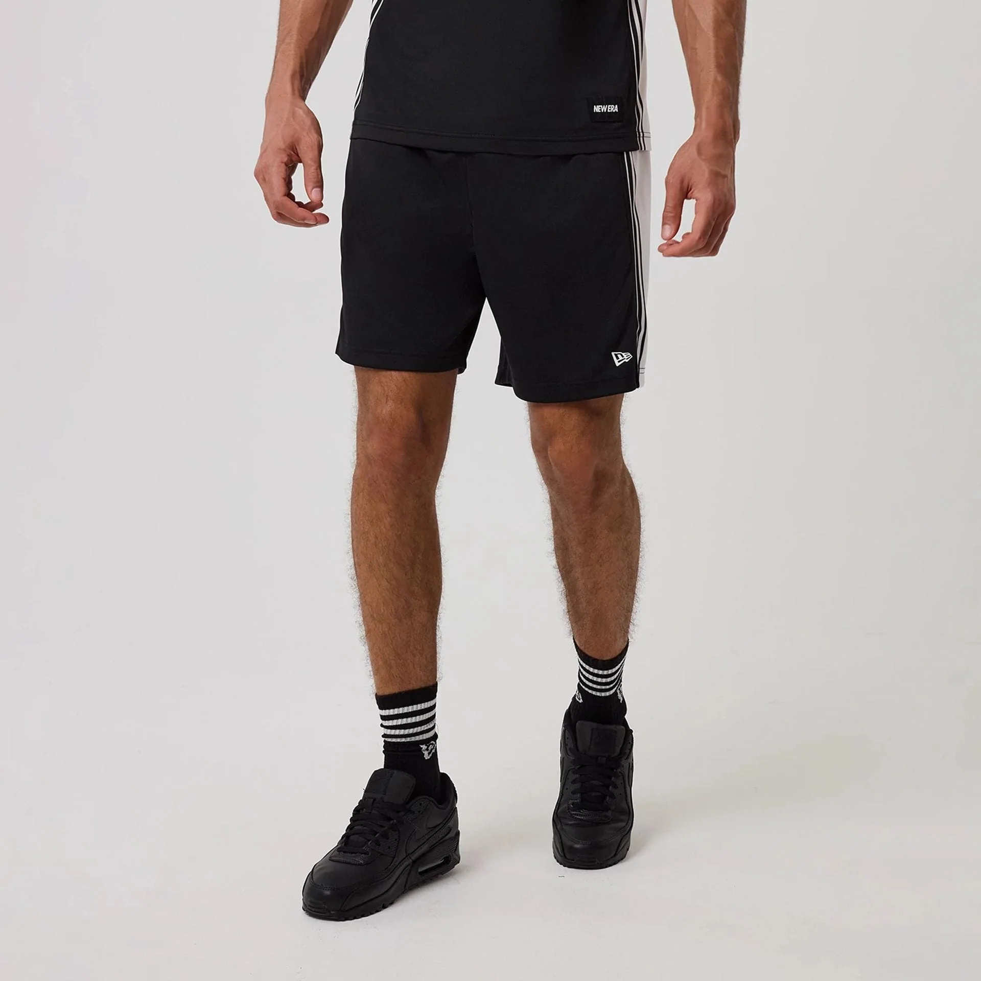 New Era Mesh Black Oversized Shorts