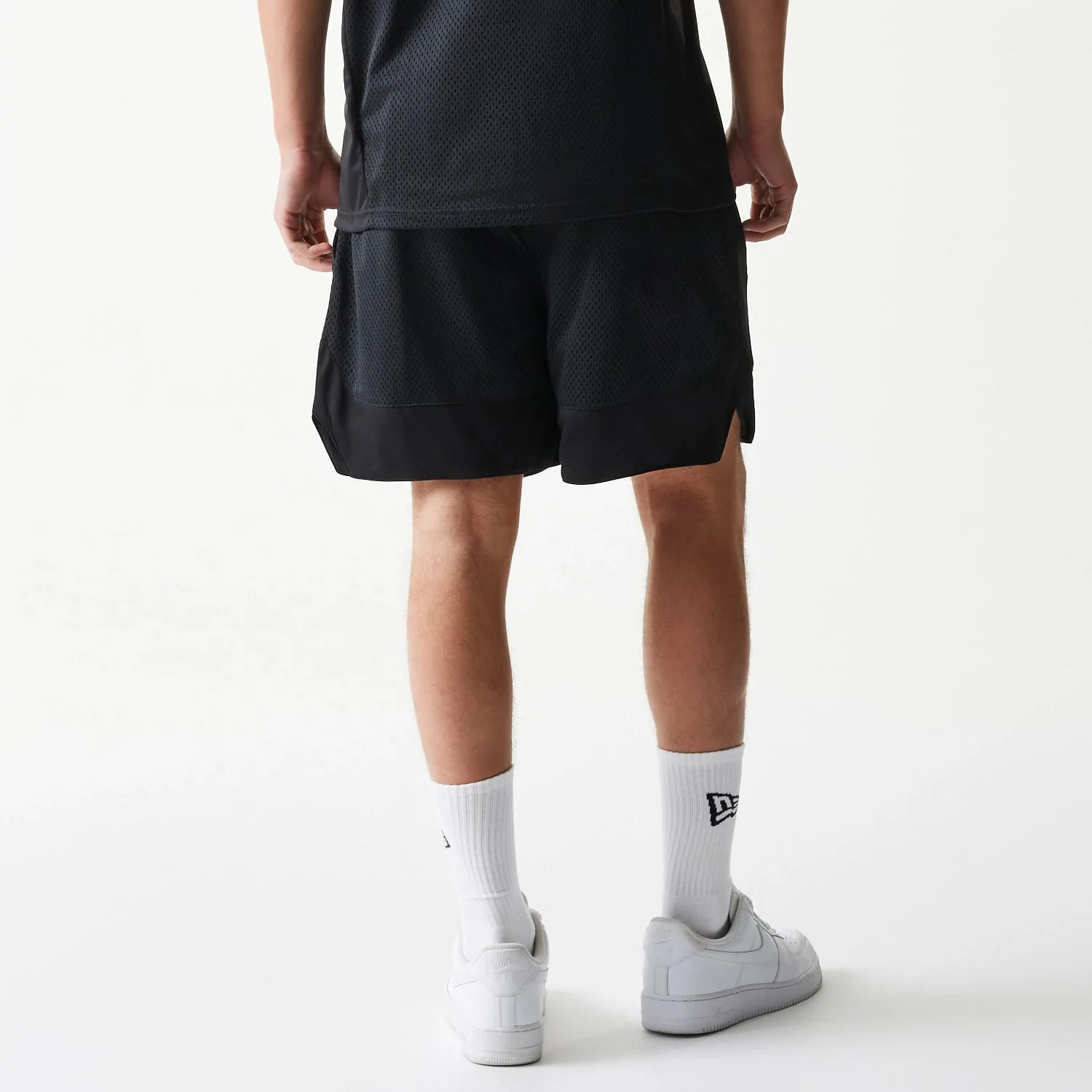 New Era Mesh Black Shorts - Image 2