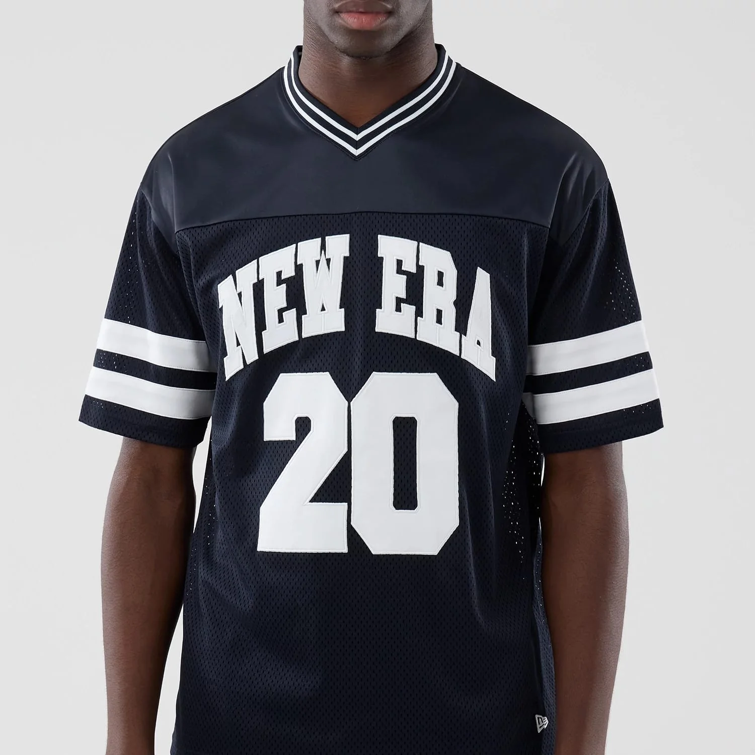 New Era Mesh Navy Oversized T-Shirt - Image 3