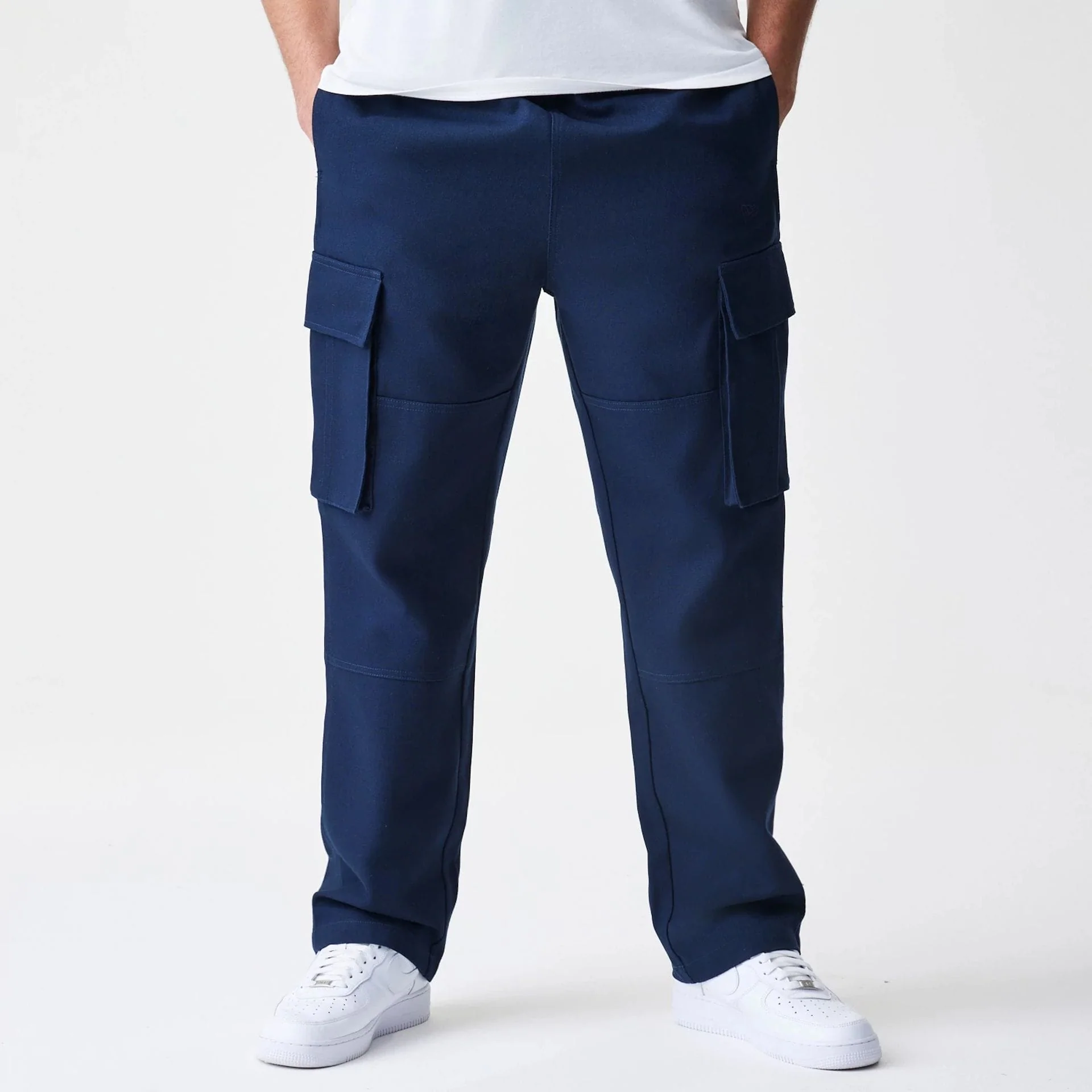New Era Navy Straight Leg Cargo Trousers