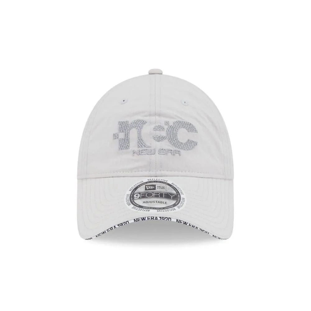 New Era NEC Logo White 9FORTY Unstructured Adjustable Cap - Image 3