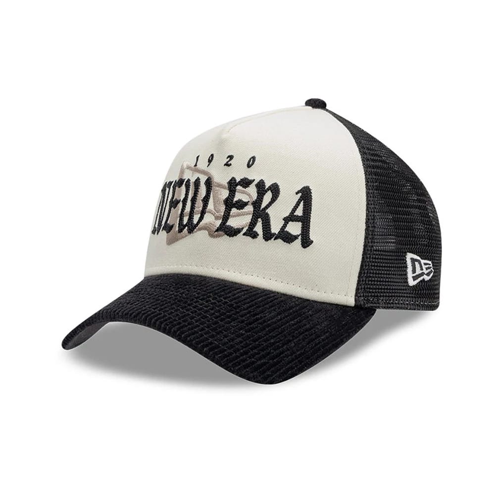 New Era Old English White 9FORTY A-Frame Cap - Image 5