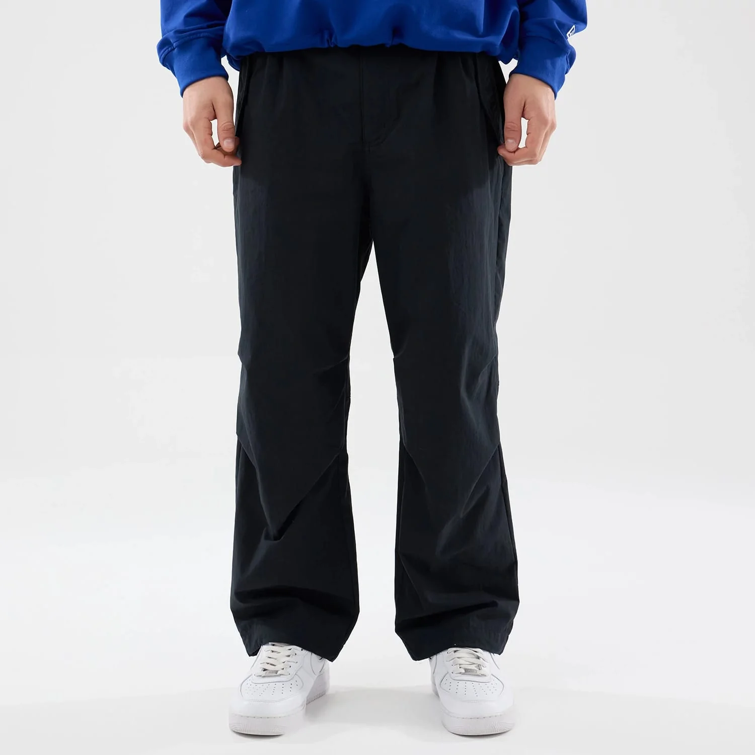 New Era Organic Black Parachute Trousers