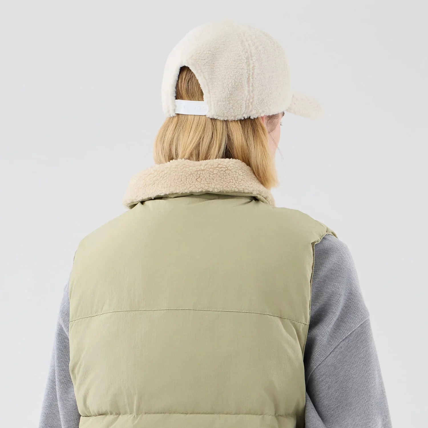 New Era Organic Boa Neck Khaki Gilet - Image 7