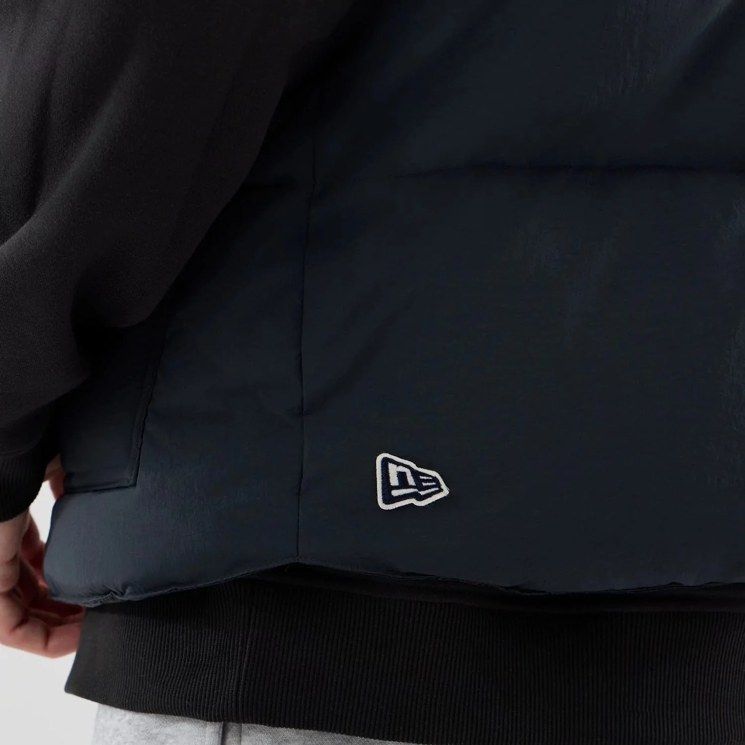 New Era Organic Boa Neck Navy Gilet - Image 7