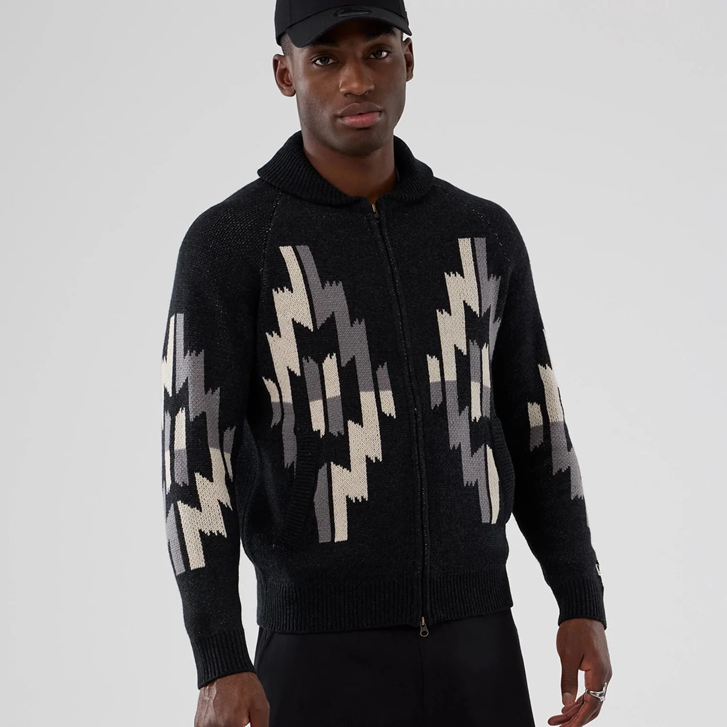 New Era Organic Cowichan Black Cardigan - Image 7