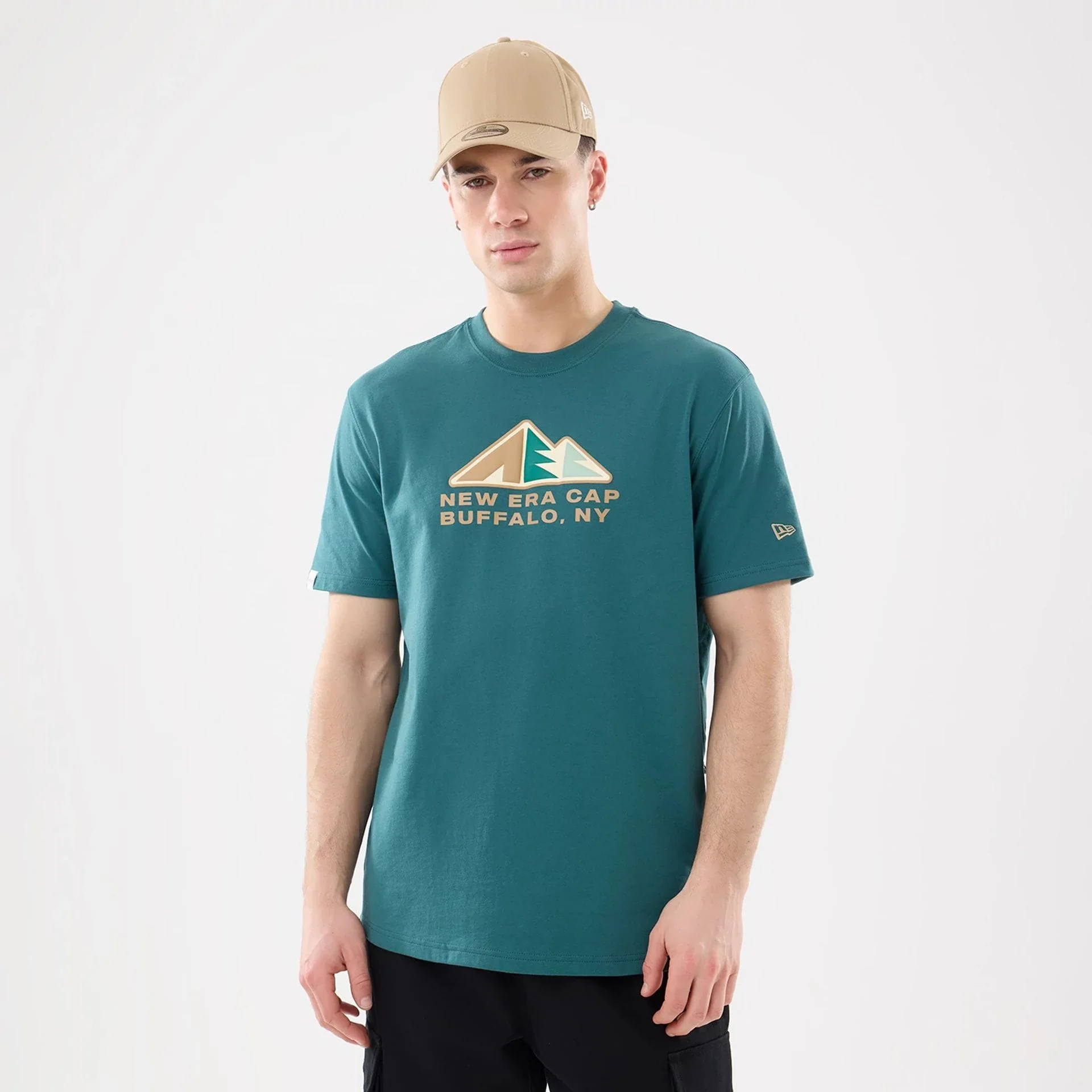 New Era Outdoor Mountain Dark Green T-Shirt