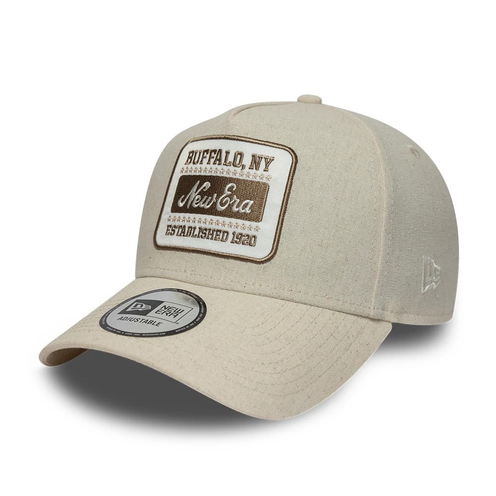 New Era Patch Line Cream 9FORTY E-Frame Adjustable Cap