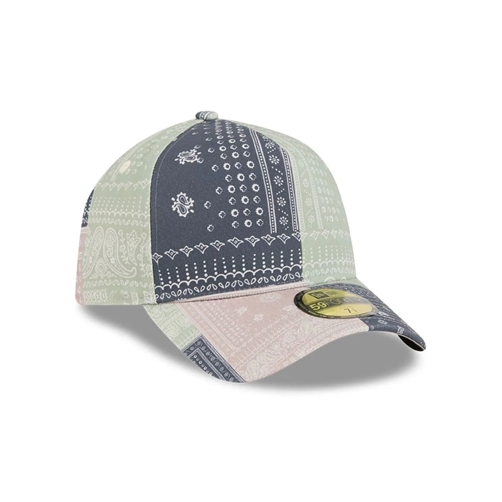New Era Patchwork Bandana Multi 59FORTY A-Frame Fitted Cap - Image 4