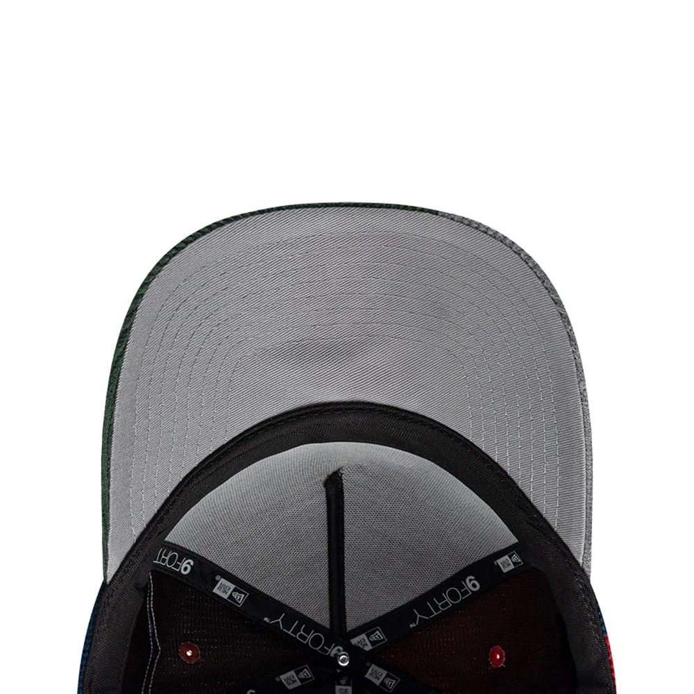 New Era Patchwork Red 9FORTY A-Frame Cap - Image 2