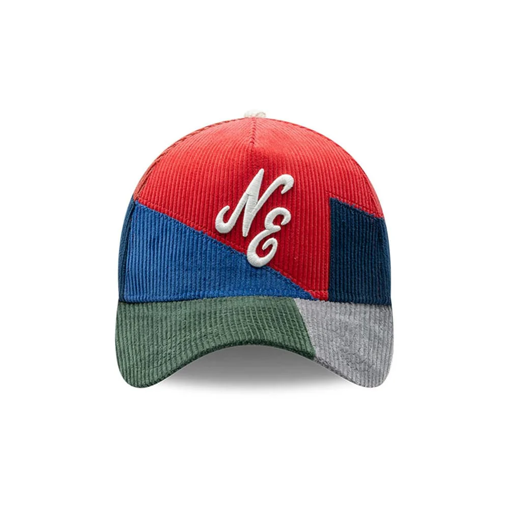 New Era Patchwork Red 9FORTY A-Frame Cap - Image 3