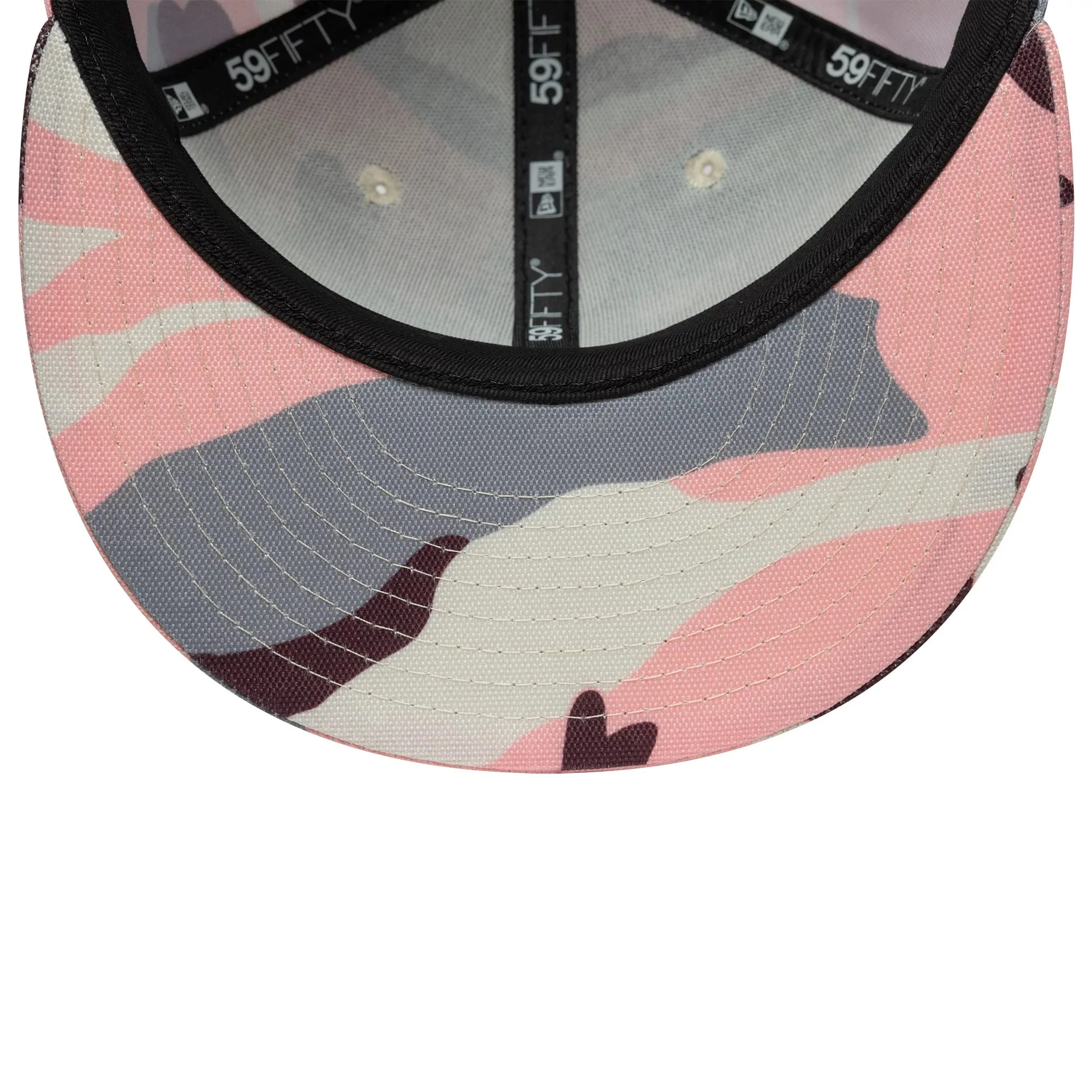 New Era Pink Camo 59FIFTY Fitted Cap - Image 7