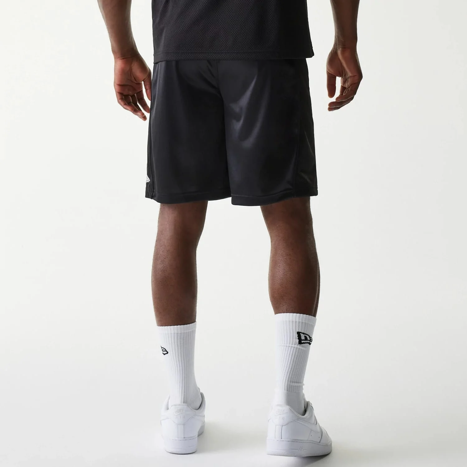 New Era Retro Sports Black Mesh Shorts - Image 2