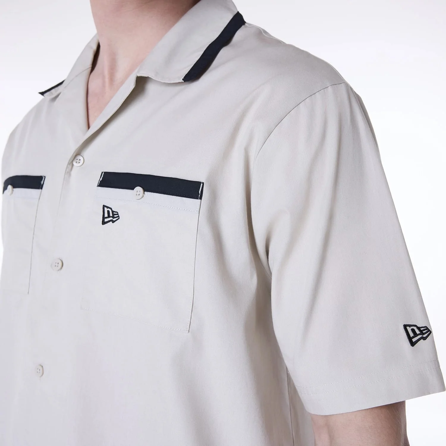 New Era Revere Cream Short Sleeve Shirt - Image 4