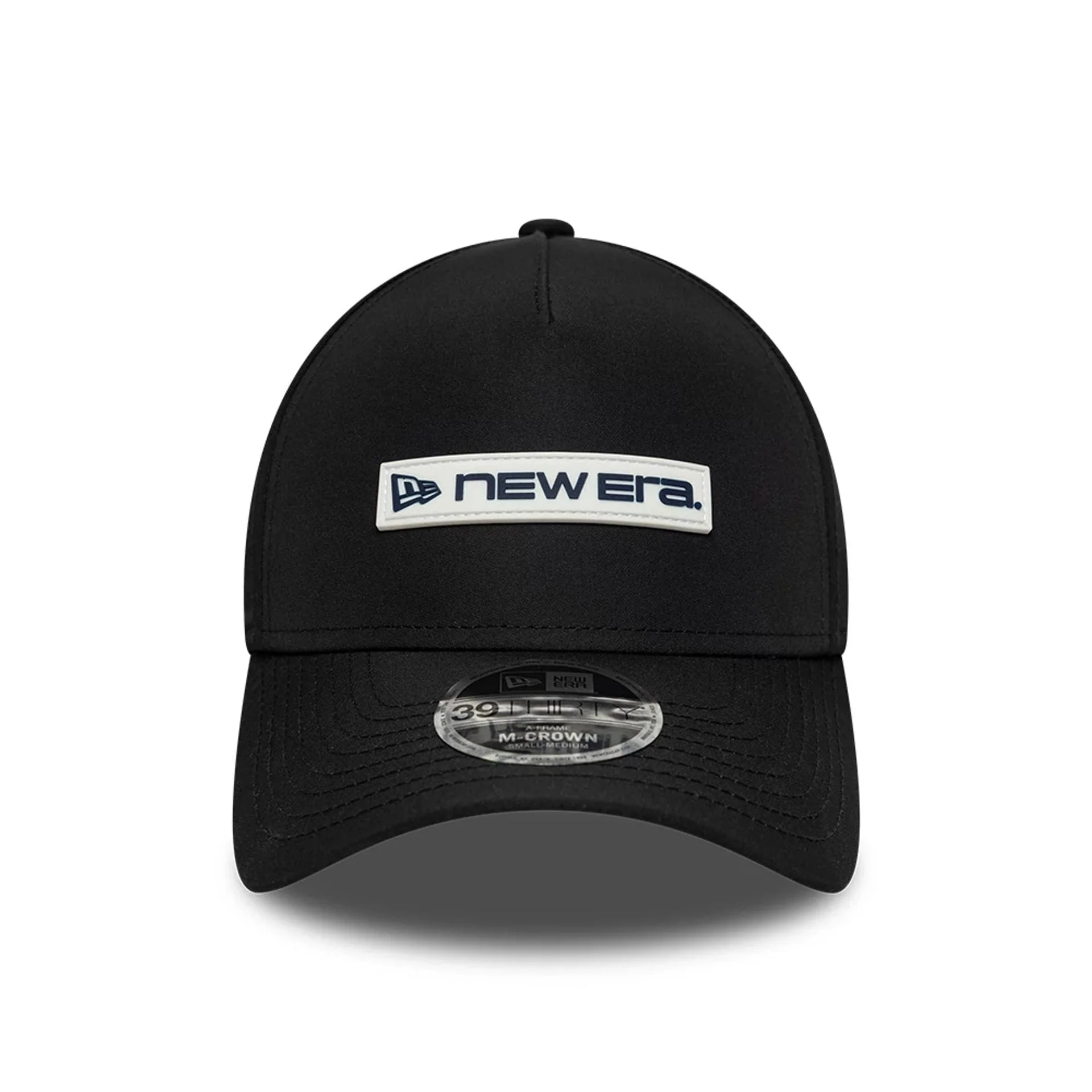 New Era Rubber Patch Black 39THIRTY M-Crown A-Frame Stretch Fit Cap - Image 3