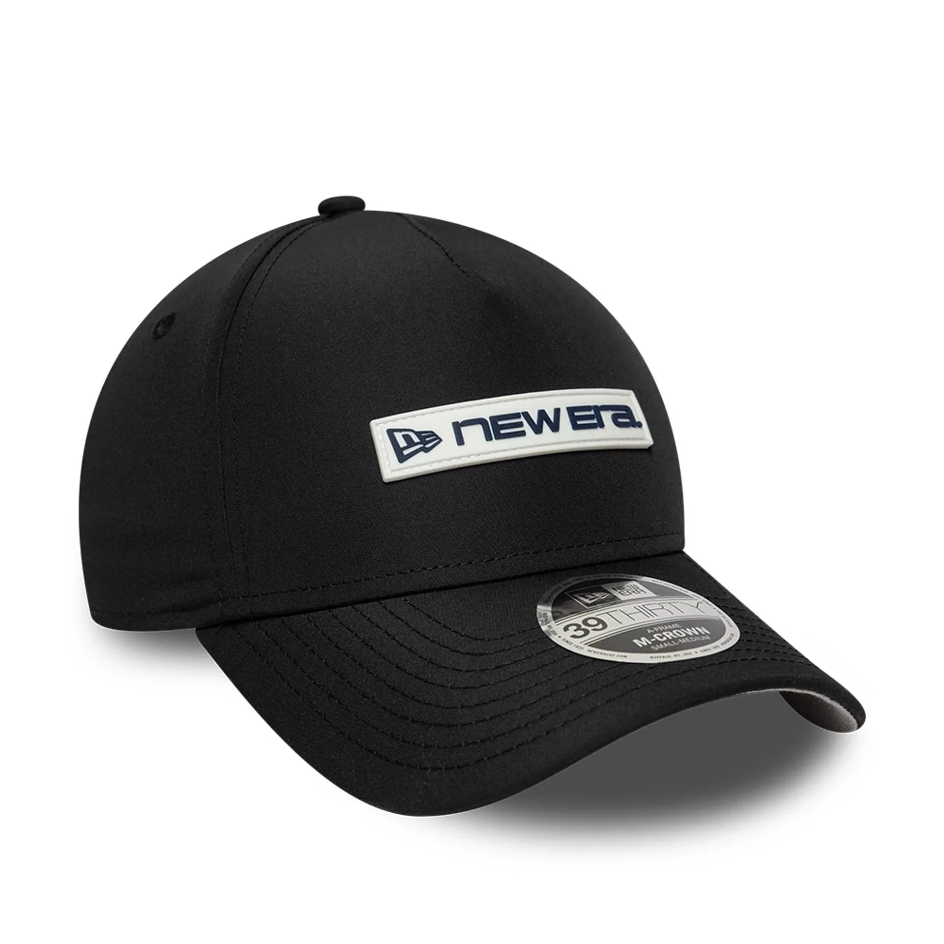 New Era Rubber Patch Black 39THIRTY M-Crown A-Frame Stretch Fit Cap - Image 4