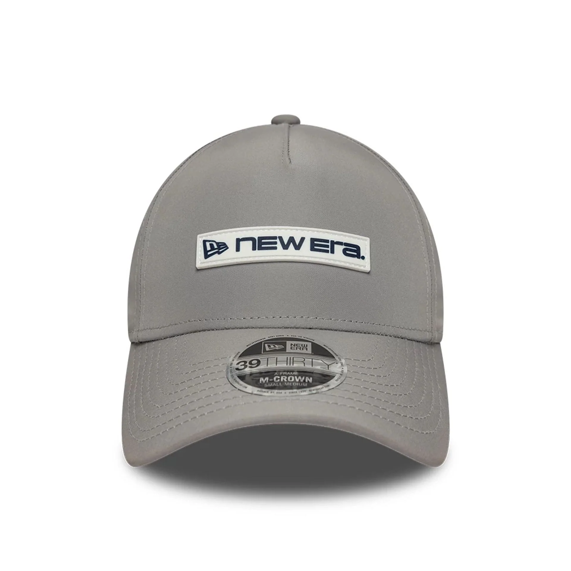 New Era Rubber Patch Grey 39THIRTY M-Crown A-Frame Stretch Fit Cap - Image 2