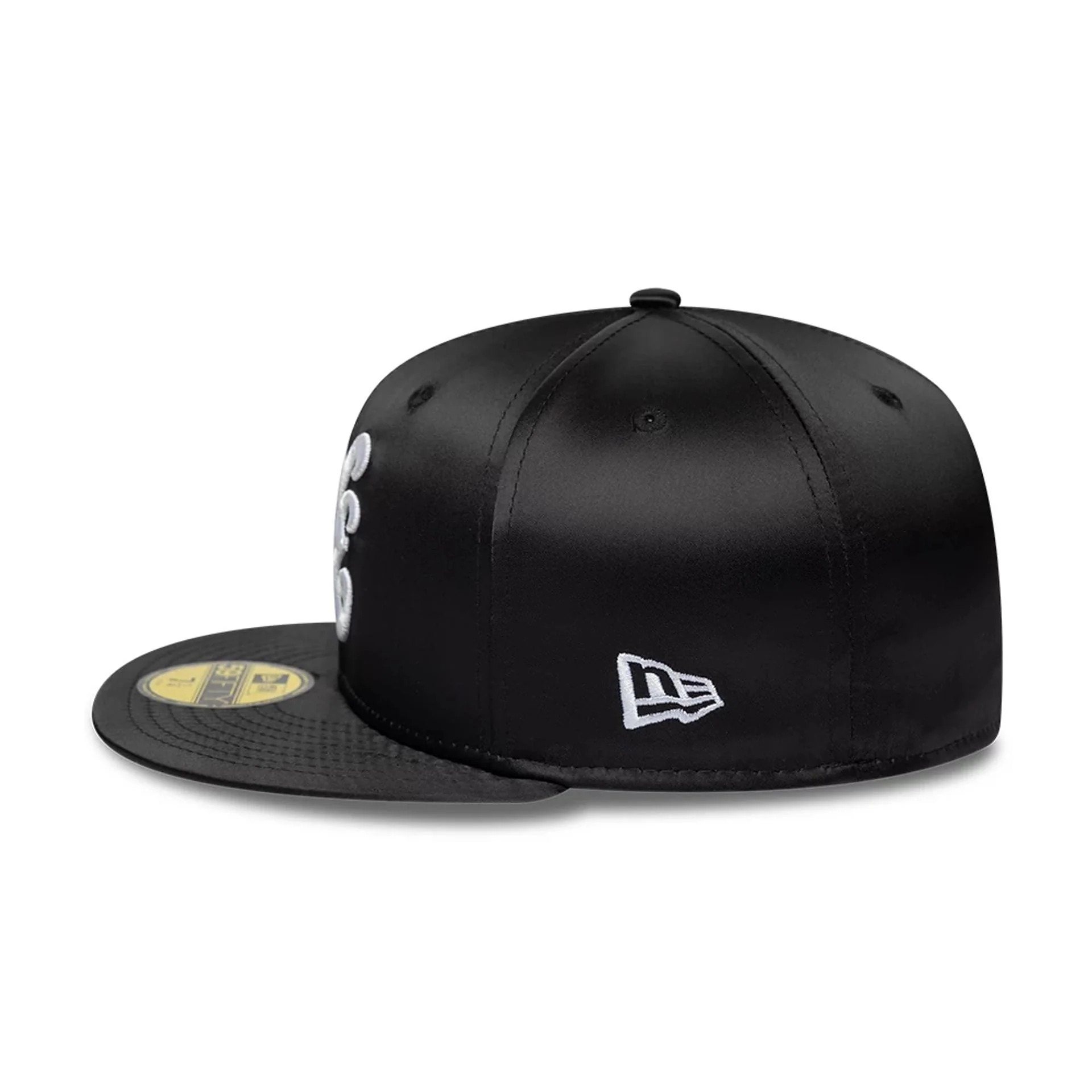 New Era Satin Black 59FIFTY Fitted Cap - Image 4