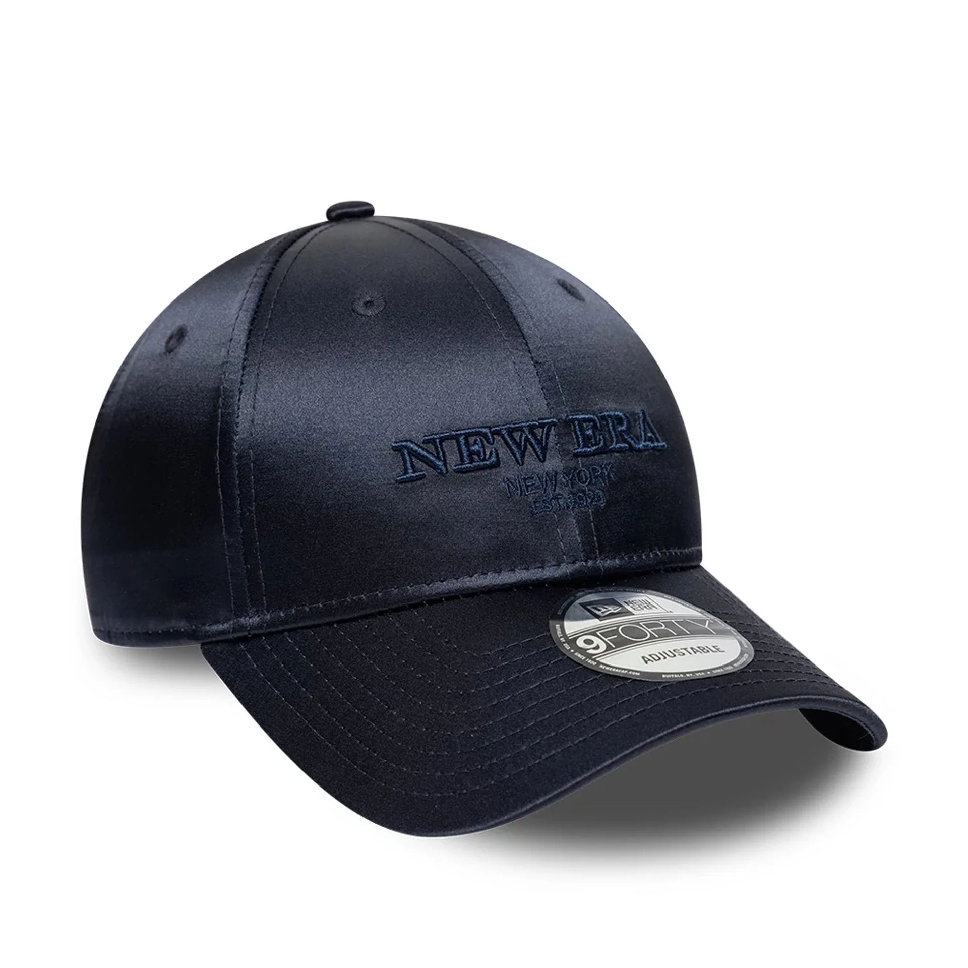 New Era Satin Navy 9FORTY Adjustable Cap - Image 3
