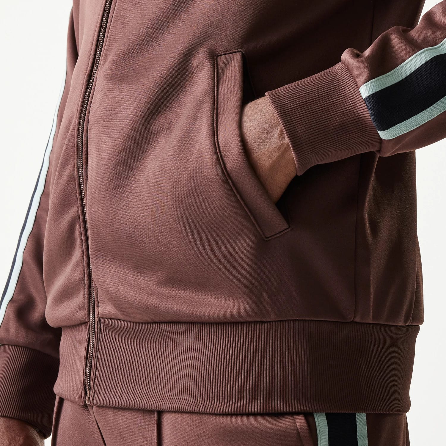 New Era Script Brown Track Jacket - Image 7