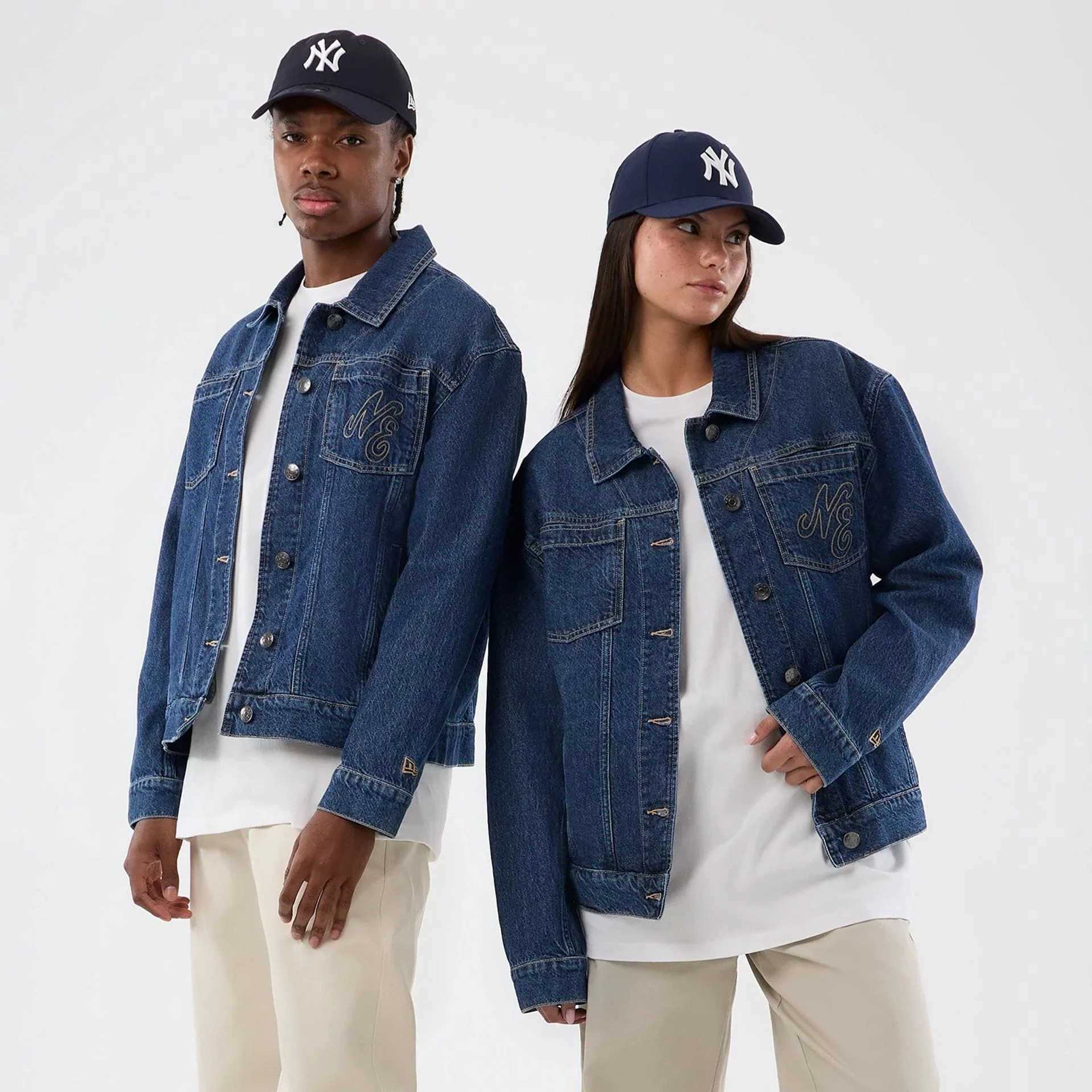 New Era Script Denim Dark Blue Jacket