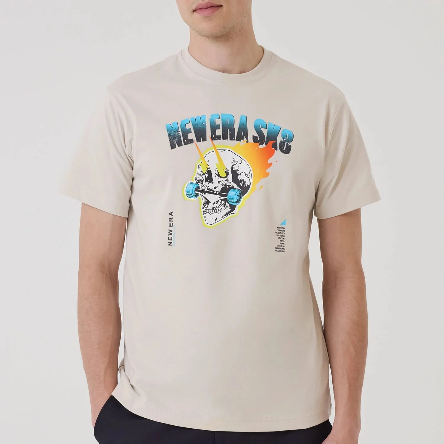 New Era SK8 Graphic Cream T-Shirt - Image 3