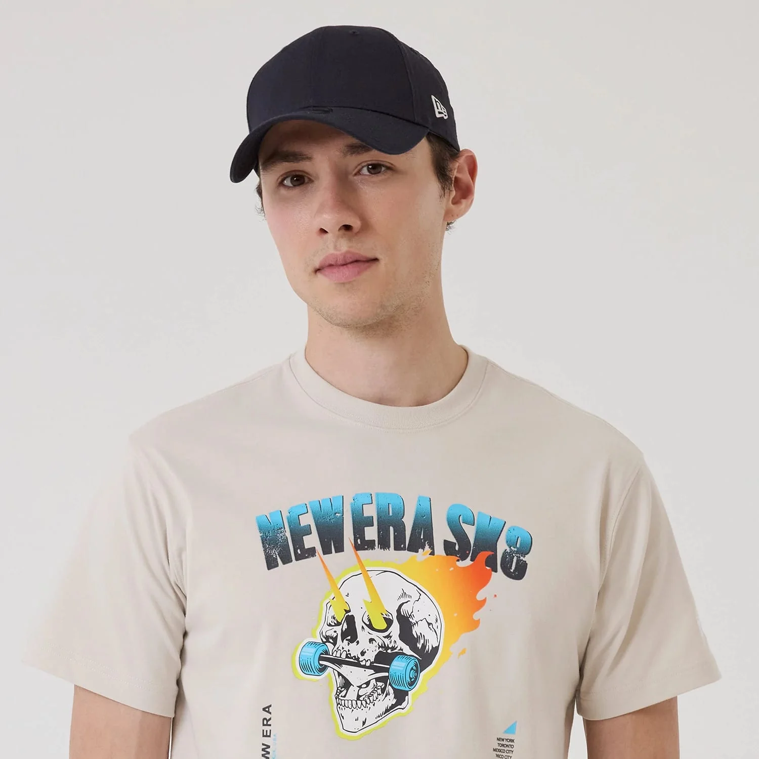 New Era SK8 Graphic Cream T-Shirt - Image 4